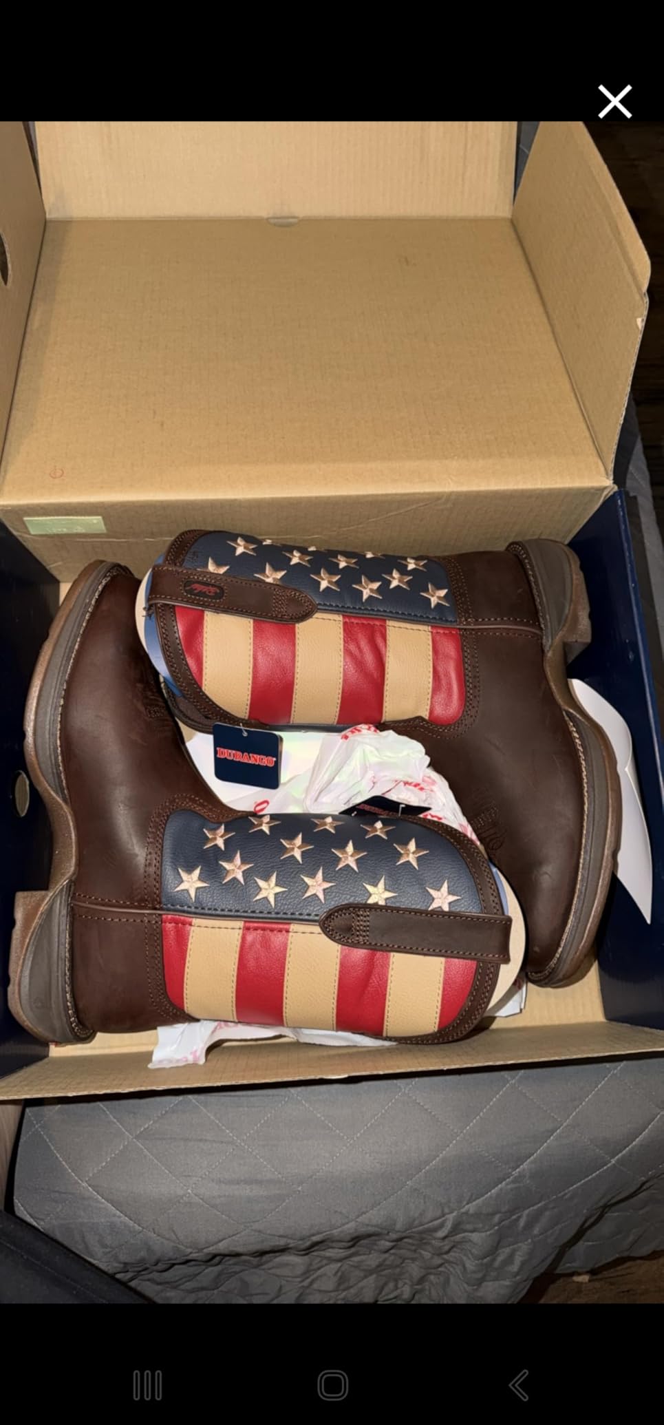 Durango Men's Patriotic Pull-On Western Flag Boots customer photo 1