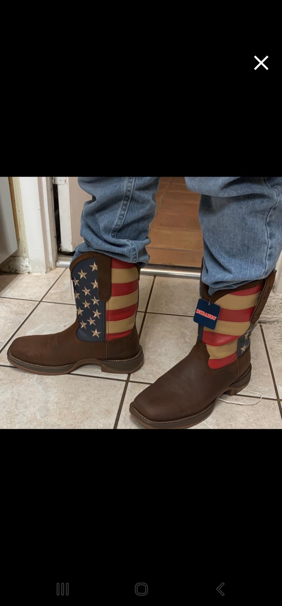 Durango Men's Patriotic Pull-On Western Flag Boots customer photo 2