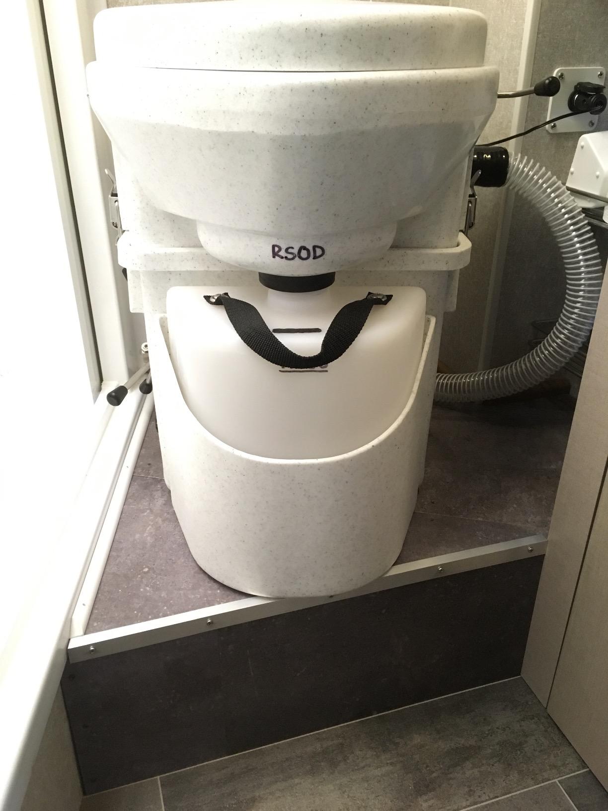 Nature's Head Self Contained Composting Toilet with Close Quarters Spider Handle Design customer photo 1