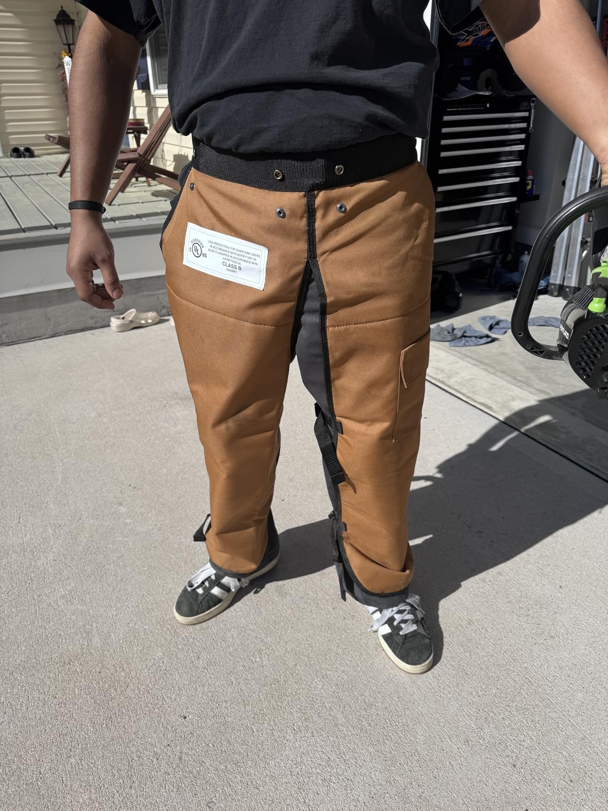FORESTER Chainsaw Chaps for Men & Women | Apron-Style Chaps with Pocket & Adjustable Waist | Chainsaw Safety Equipment customer photo 1