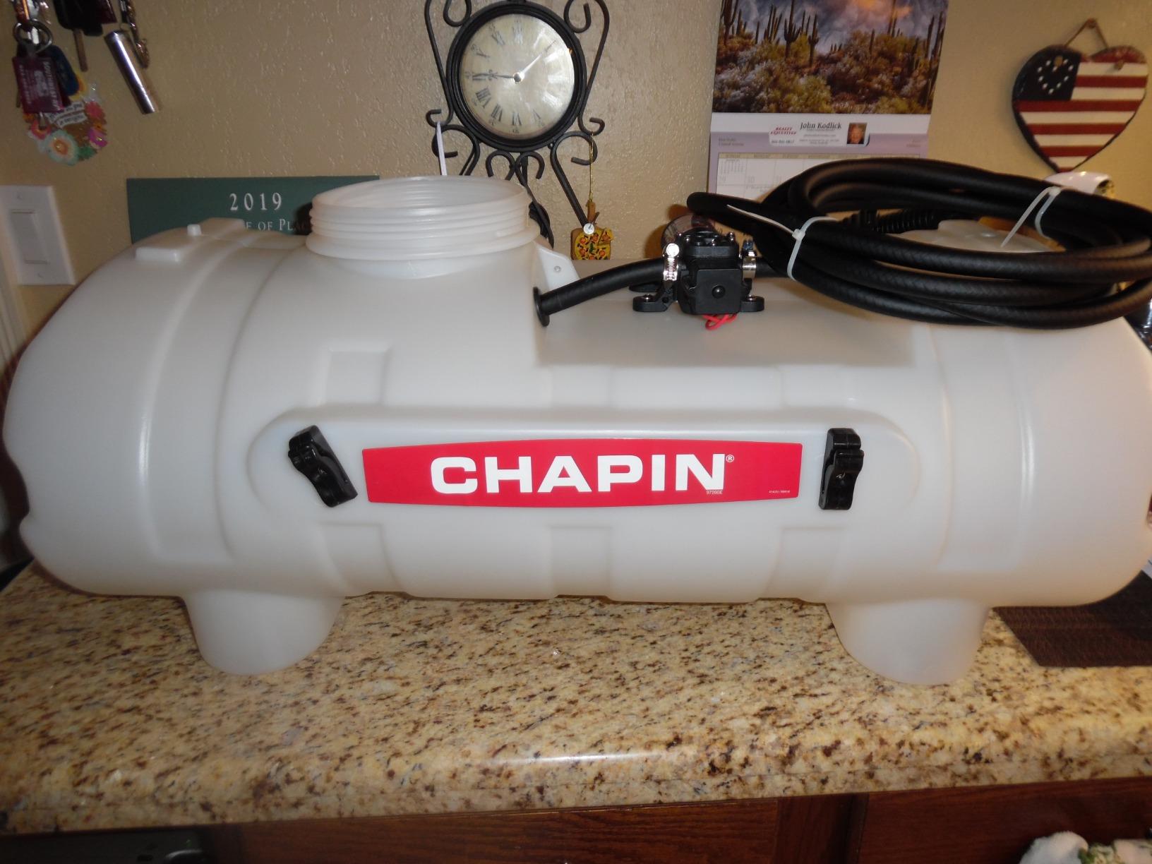 Chapin 97200E Made in the USA 15 Gallon ATV/UTV 12 Volt Mounted Spot Sprayer With 6 Inch Wide Mouth, High Performing 12 V Diaphragm Pump and Filtration System customer photo 1