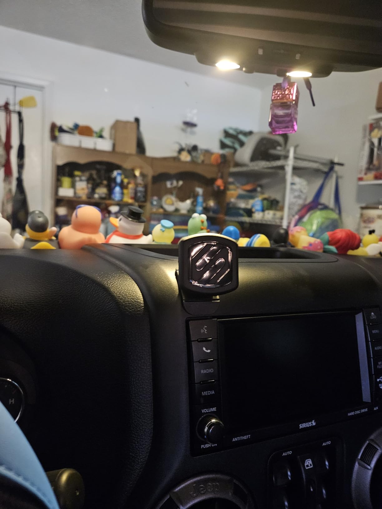Scosche MAGDMB MagicMount Magnetic Phone Mount for Car - Dashboard Cell Phone Holder with 360 Adjustable Magnet Head, Universal Phone Stand for Car Compatible with iPhone, Samsung, and All Devices customer photo 1