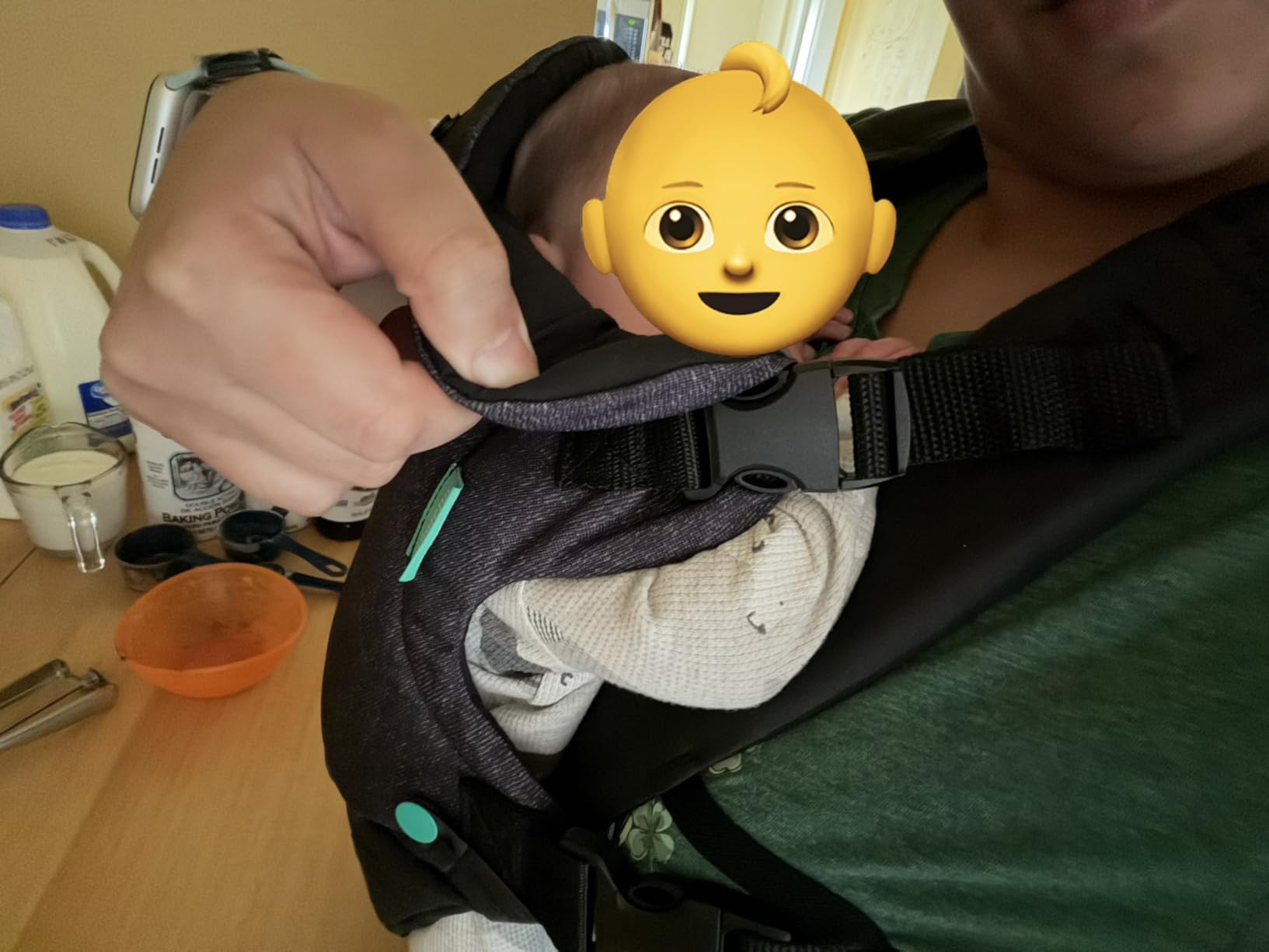 Infantino Flip 4-in-1 Convertible Baby Carrier, Adjustable, Ergonomic Babywearing, Registry Essential, Baby Carrier for Newborn to Toddler, Gray customer photo 1