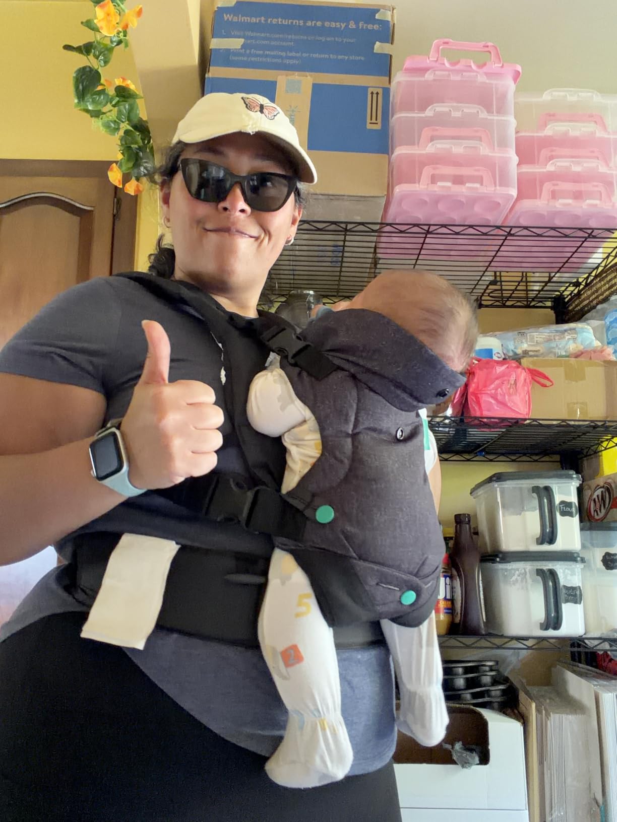 Infantino Flip 4-in-1 Convertible Baby Carrier, Adjustable, Ergonomic Babywearing, Registry Essential, Baby Carrier for Newborn to Toddler, Gray customer photo 2