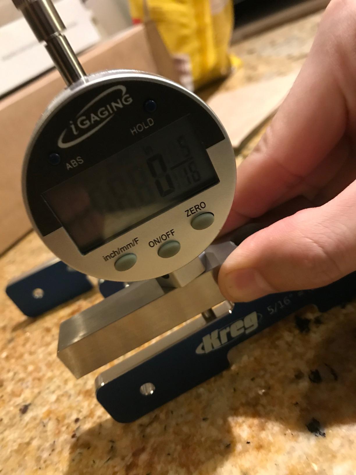 iGaging Depth Gauge Digital Electronic Indicator 0-22