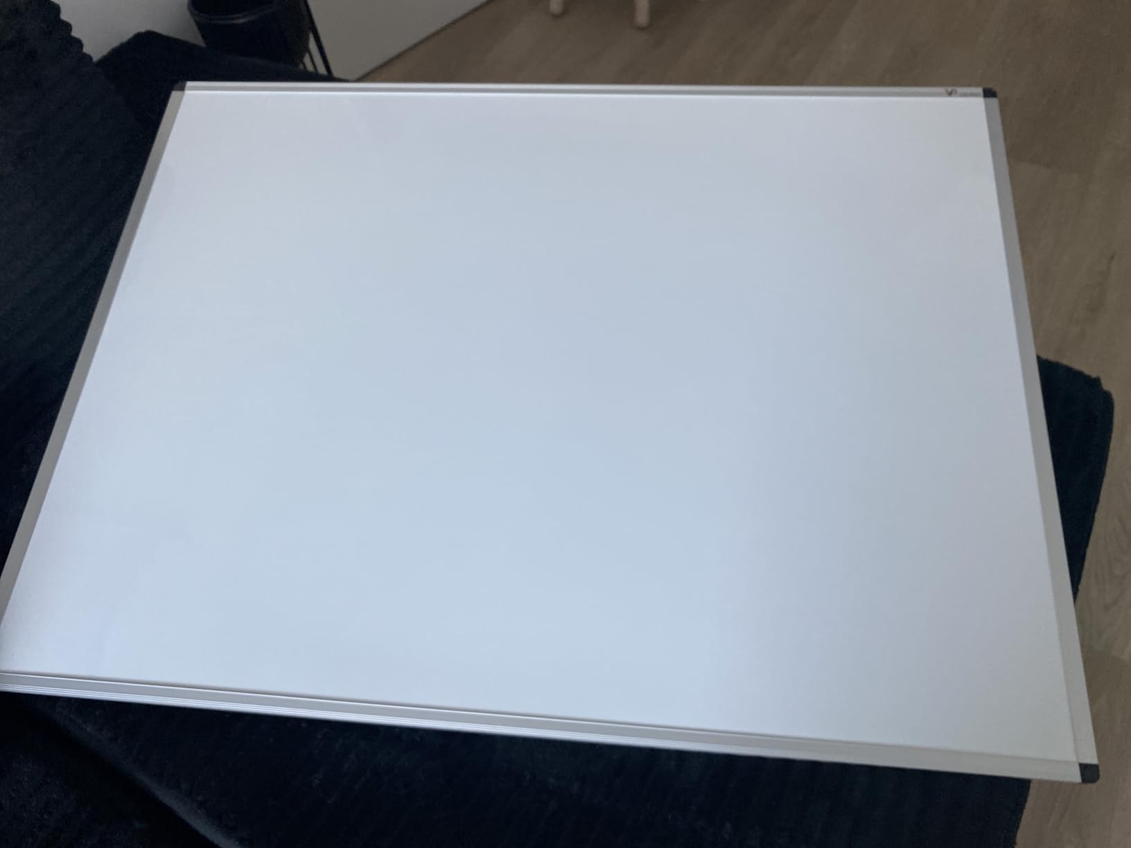 VIZ-PRO Double-Sided Magnetic Mobile Whiteboard, 48 x 36 Inches, Aluminium Frame and Stand customer photo 2