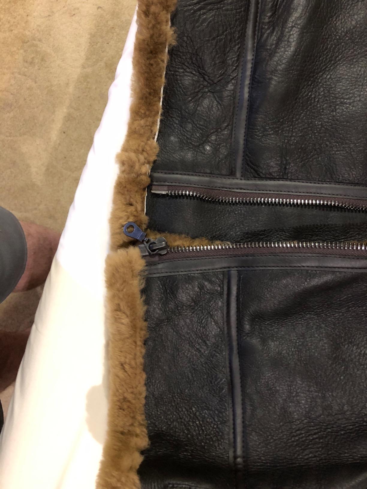 BRANDSLOCK Mens Flying B3 Genuine Shearling Sheepskin Leather Bomber Jacket customer photo 2