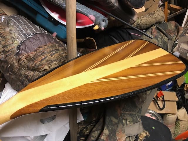 BENDING BRANCHES Java 11 Wood Canoe Paddle - 18-Laminate Basswood Shaft, Hardwood Blade with Fiberglass Wrap and Rockgard Protection, 11-Degree Bent Shaft, Classic Palm Grip customer photo 2