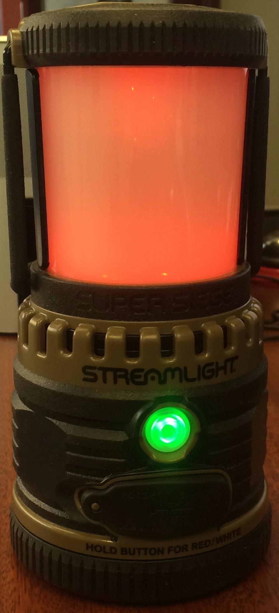 Streamlight 44947 Super Siege 1100-Lumen Rechargeable Lantern with 120-Volt AC Charger, Coyote customer photo 1