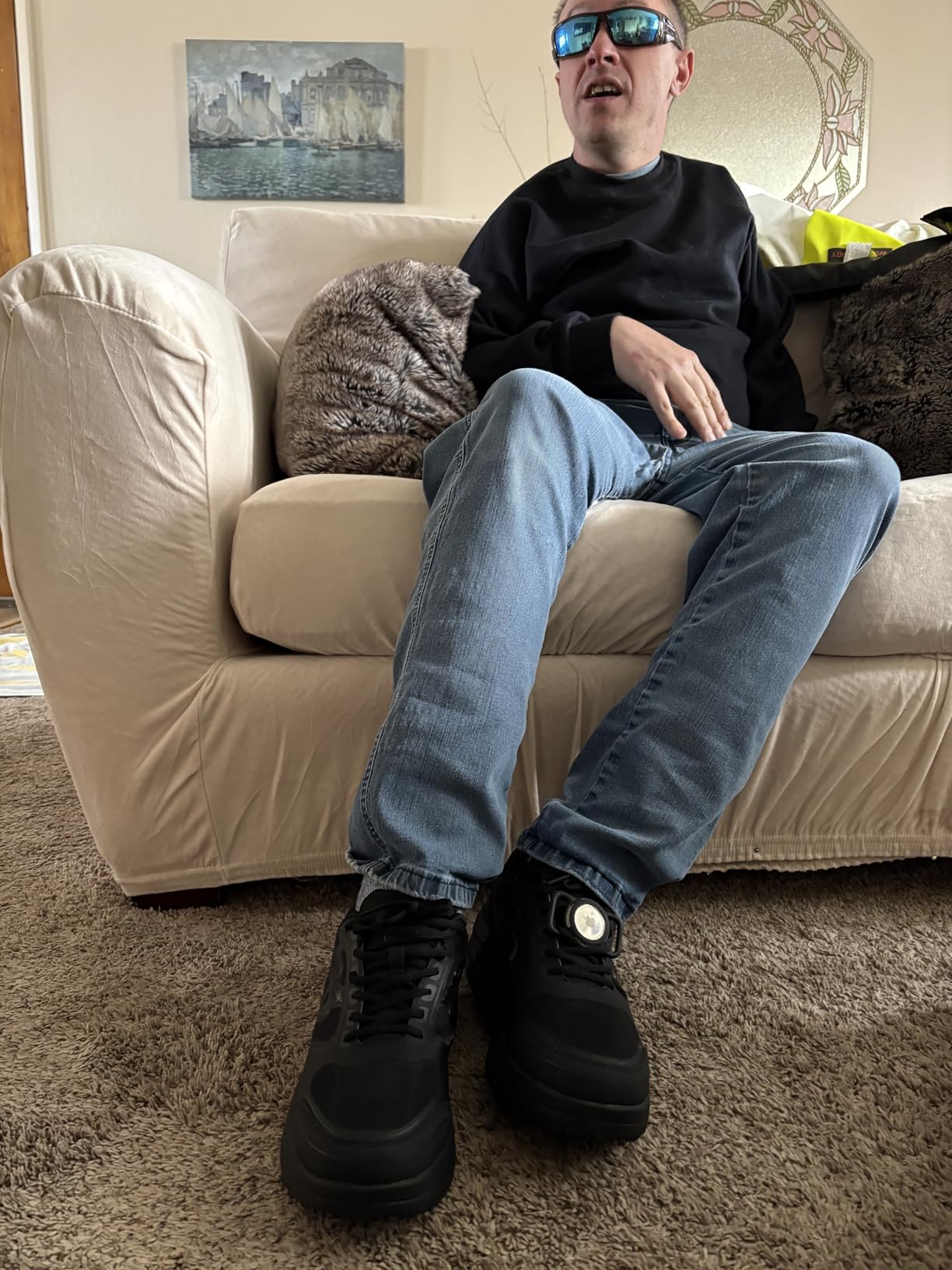 g-defy ION Walking Shoes for Men | Comfortable Orthopedic Shoes for Standing All Day | Patented VersoShock Technology | Wide Toe Box customer photo 2