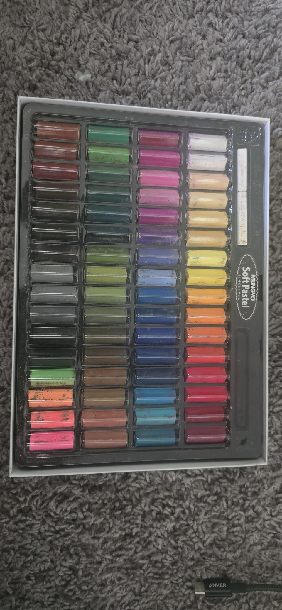 MUNGYO Soft Pastel Set - 64 Vibrant Colors for Artists | Smooth & Blendable | Square Shape customer photo 1