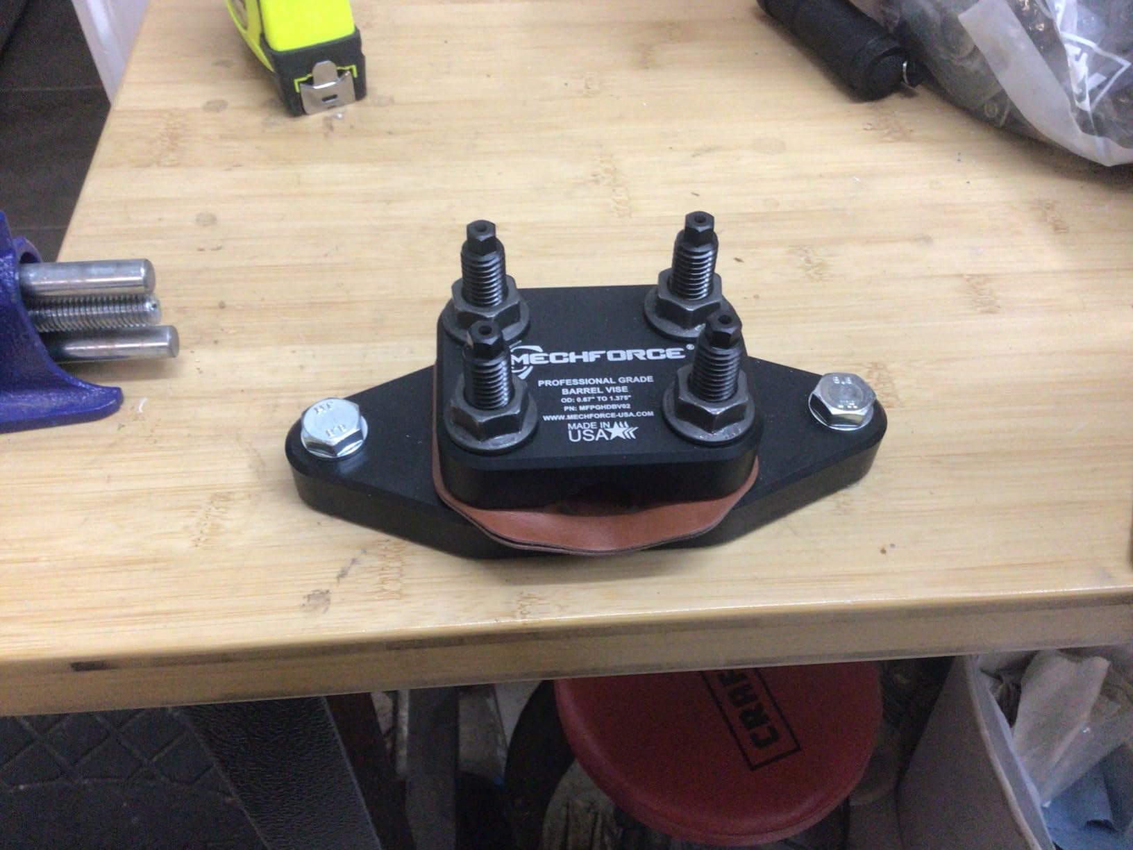 Professional Grade Heavy Duty Barrel Vise, Barrel Surface Protection Design customer photo 1