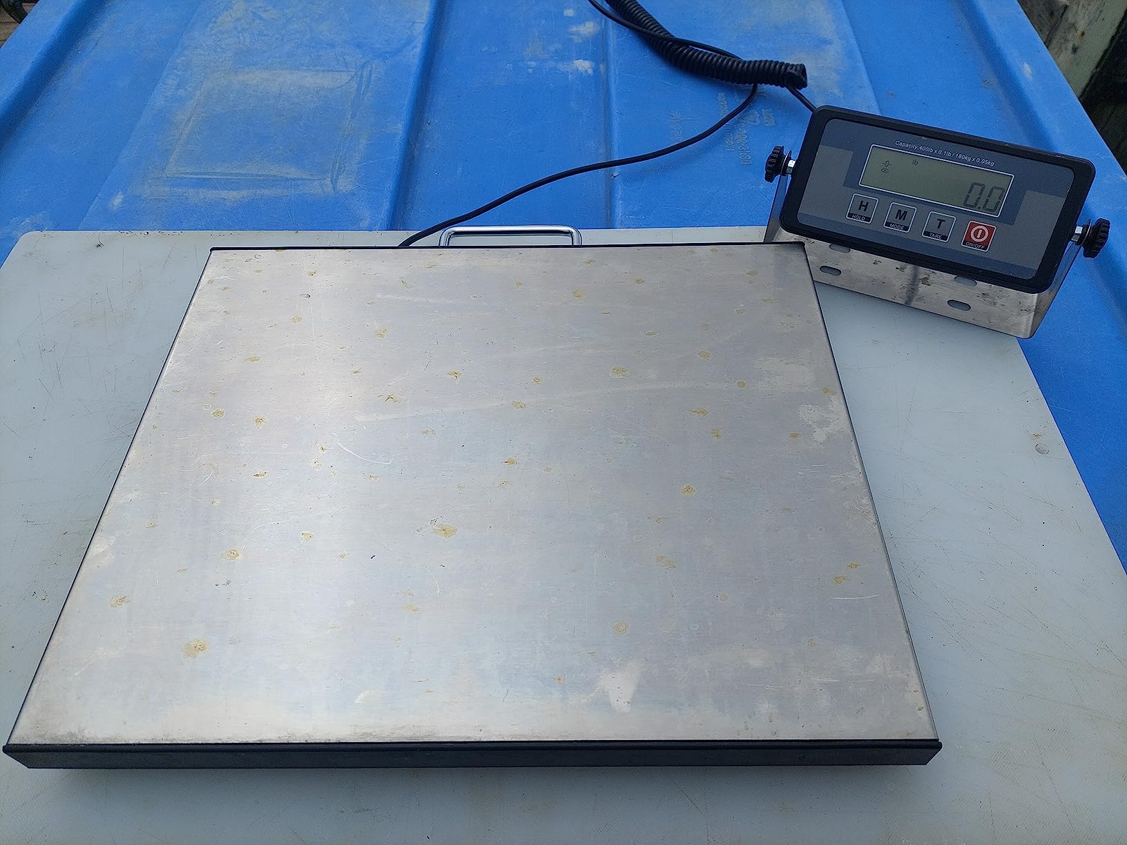 Angel USA 400 Pound Capacity Digital 16.75 X 13.75 Inches Stainless Steel Platform Postal Shipping Scale, for Busniess Office Home Warehouse Package Lugggage customer photo 2