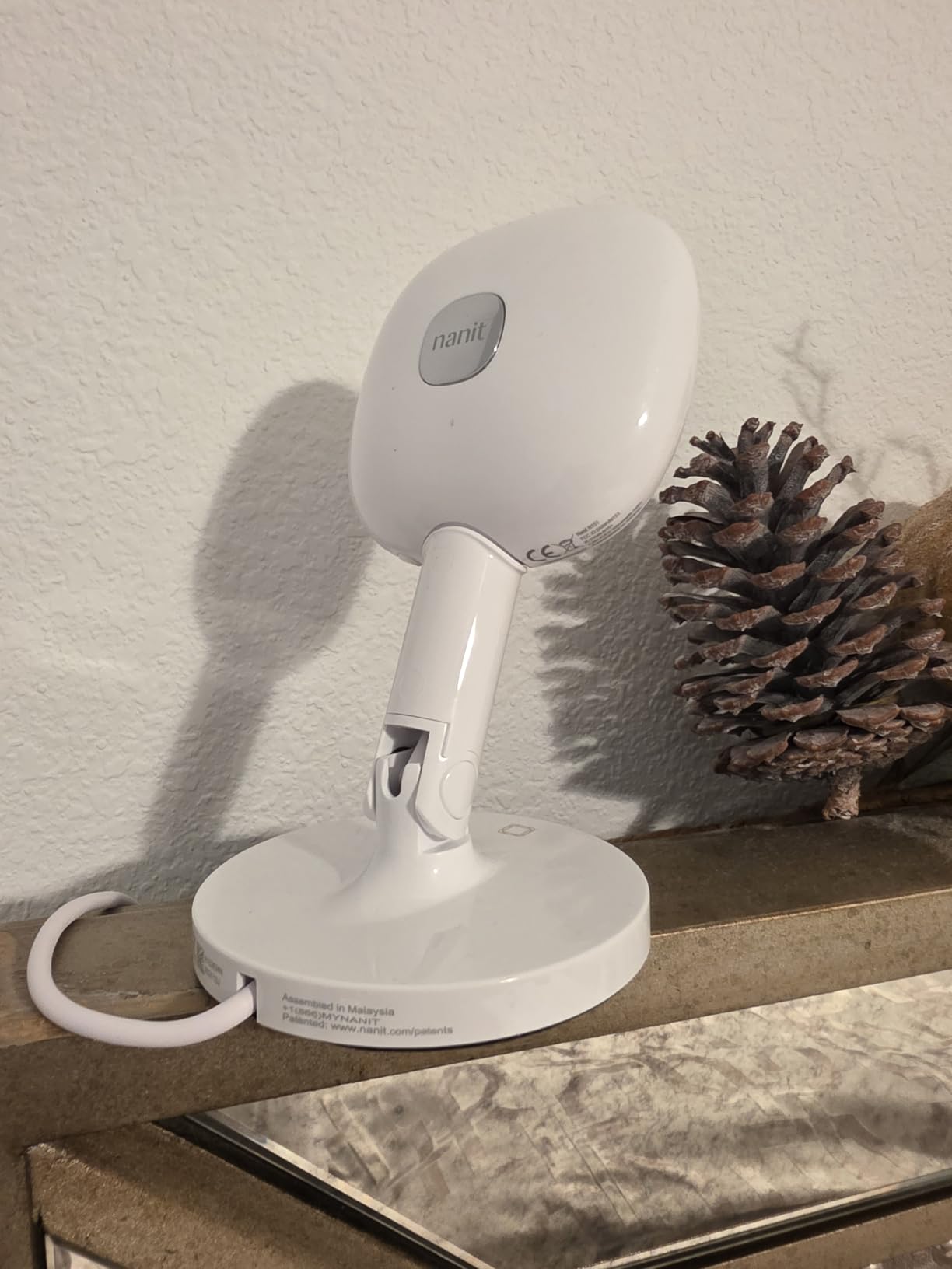 Nanit Flex Multi-Stand - Baby Monitor Mount, Portable Camera Stand for Travel & Crib - White (Camera Not Included) customer photo 2