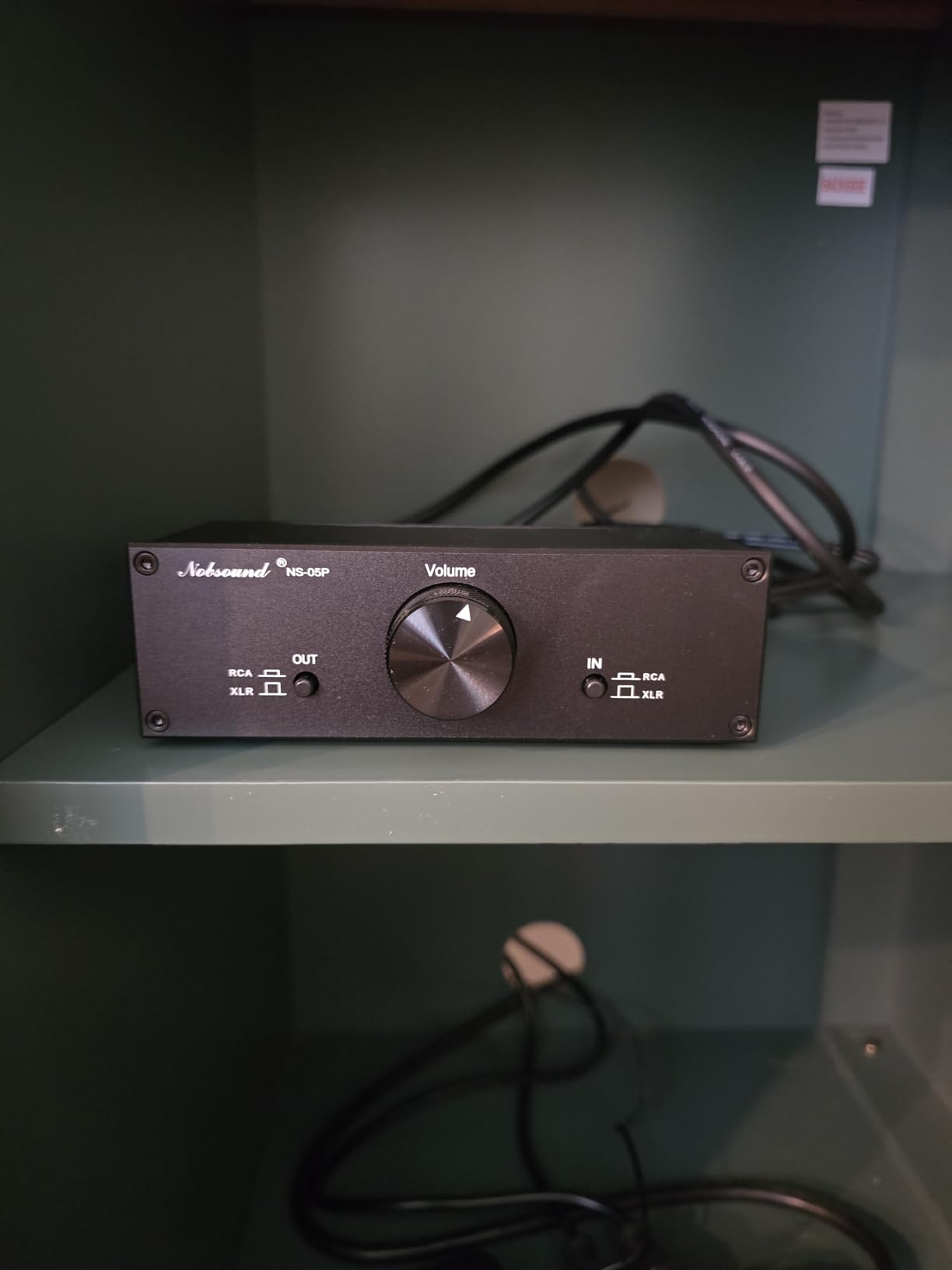 Nobsound Mini Fully-Balanced/Single-Ended Passive Preamp; Hi-Fi Pre-Amplifier; XLR/RCA Volume Controller for Active Monitor Speakers customer photo 1