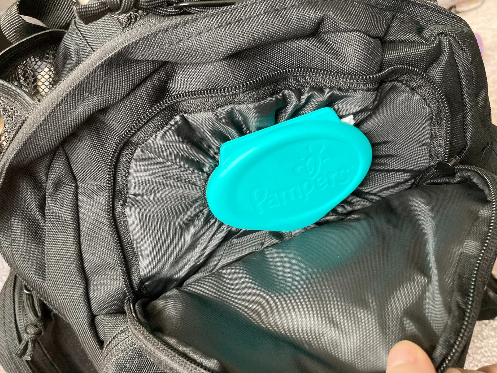 HighSpeedDaddy Diaper Bag Backpack with Diaper Changing Mat - Waterproof Military-Grade Baby Travel Bag - Spacious Design for Moms and Dads on the Go with Toddlers Baby Bag - Black customer photo 1