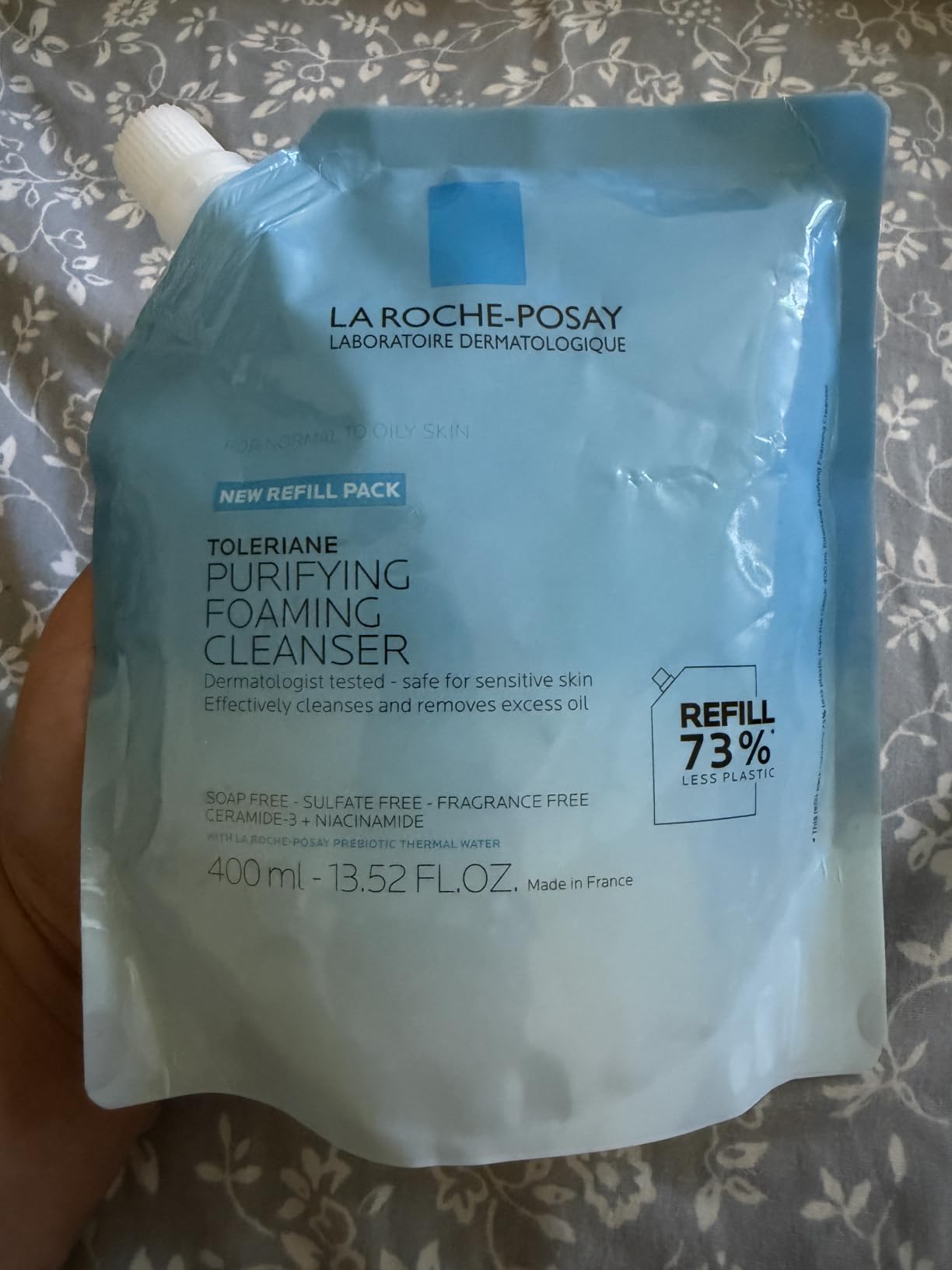 La Roche-Posay Toleriane Purifying Foaming Facial Cleanser, Oil Free Face Wash with Niacinamide + Ceramides, Pore Cleanser Safe For Sensitive Skin, Won't Dry Out Skin, Soap Free customer photo 1
