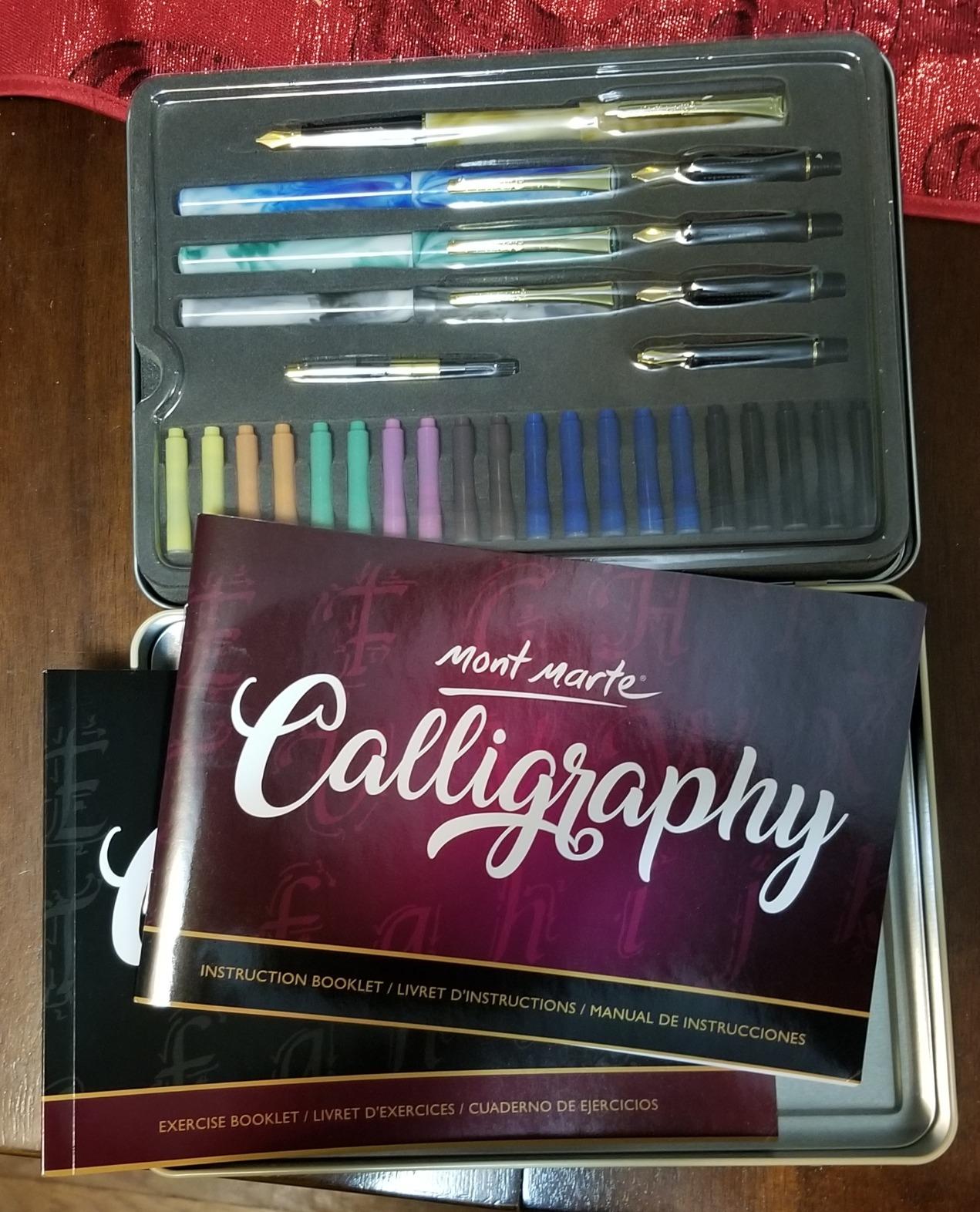 Mont Marte Calligraphy Set, 32 Piece - Includes Calligraphy Pens, Nibs, Ink Cartridges, Introduction Booklet and Exercise Booklet customer photo 2