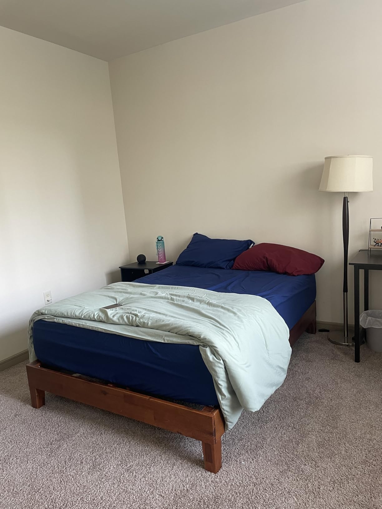 12 Inch Deluxe Wood Platform Bed / No Boxspring Needed / Wood Slat Support / Rustic Pine Finish, Queen customer photo 1