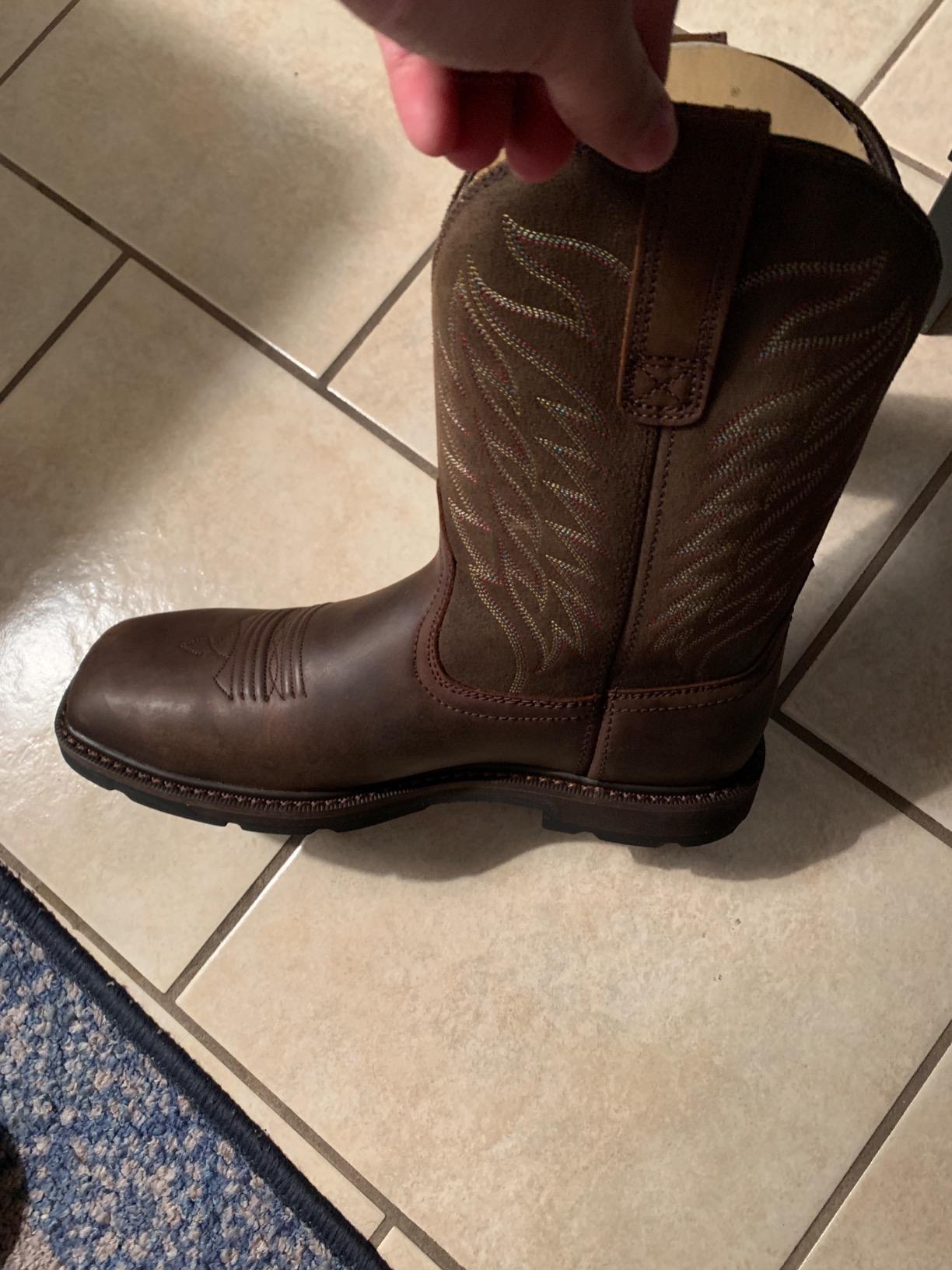 Ariat Men's Groundbreaker Wide Square Toe Steel Toe Work Boot customer photo 1