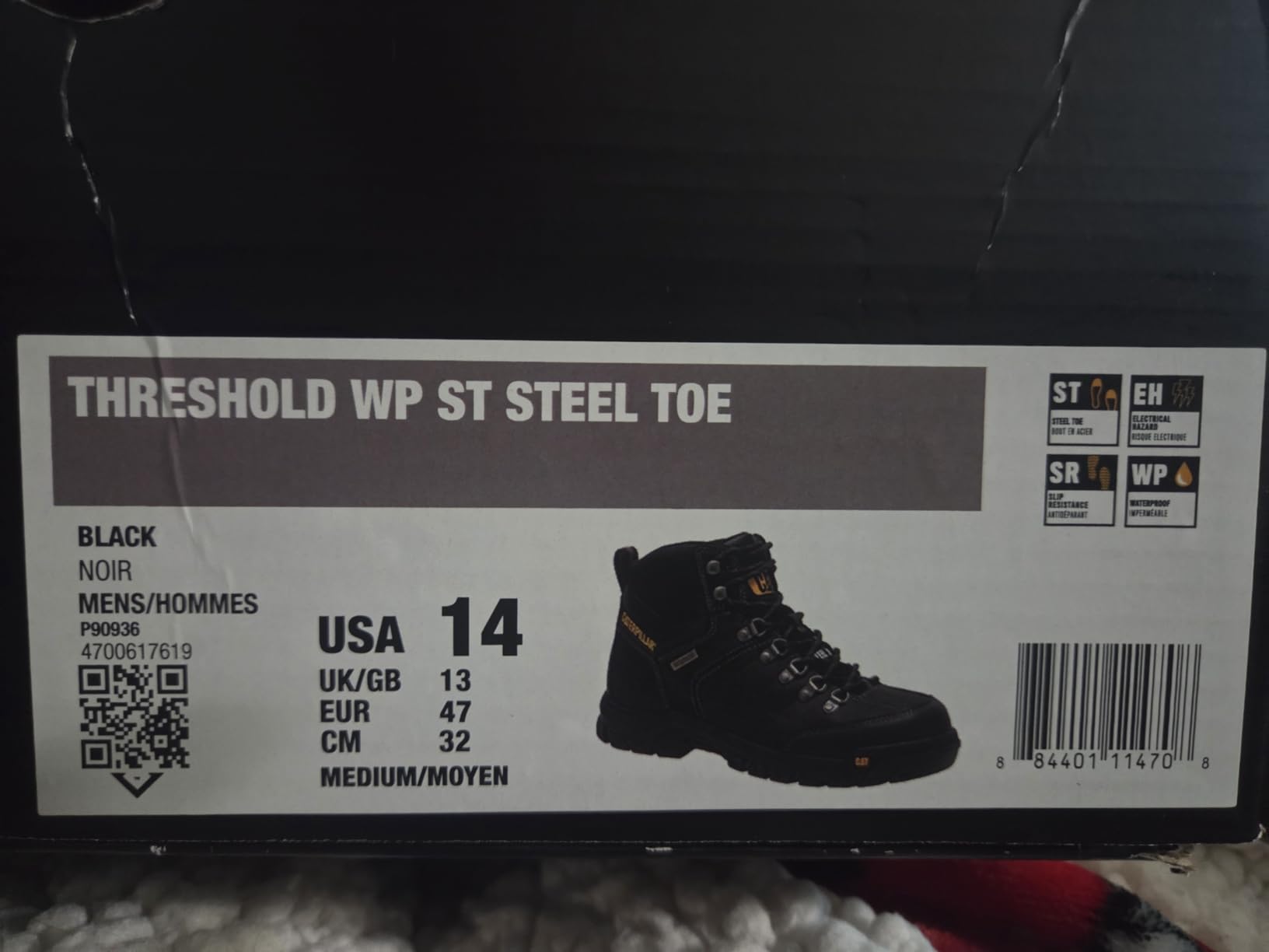 CAT Men's Threshold Waterproof Steel Toe Work Boot customer photo 2
