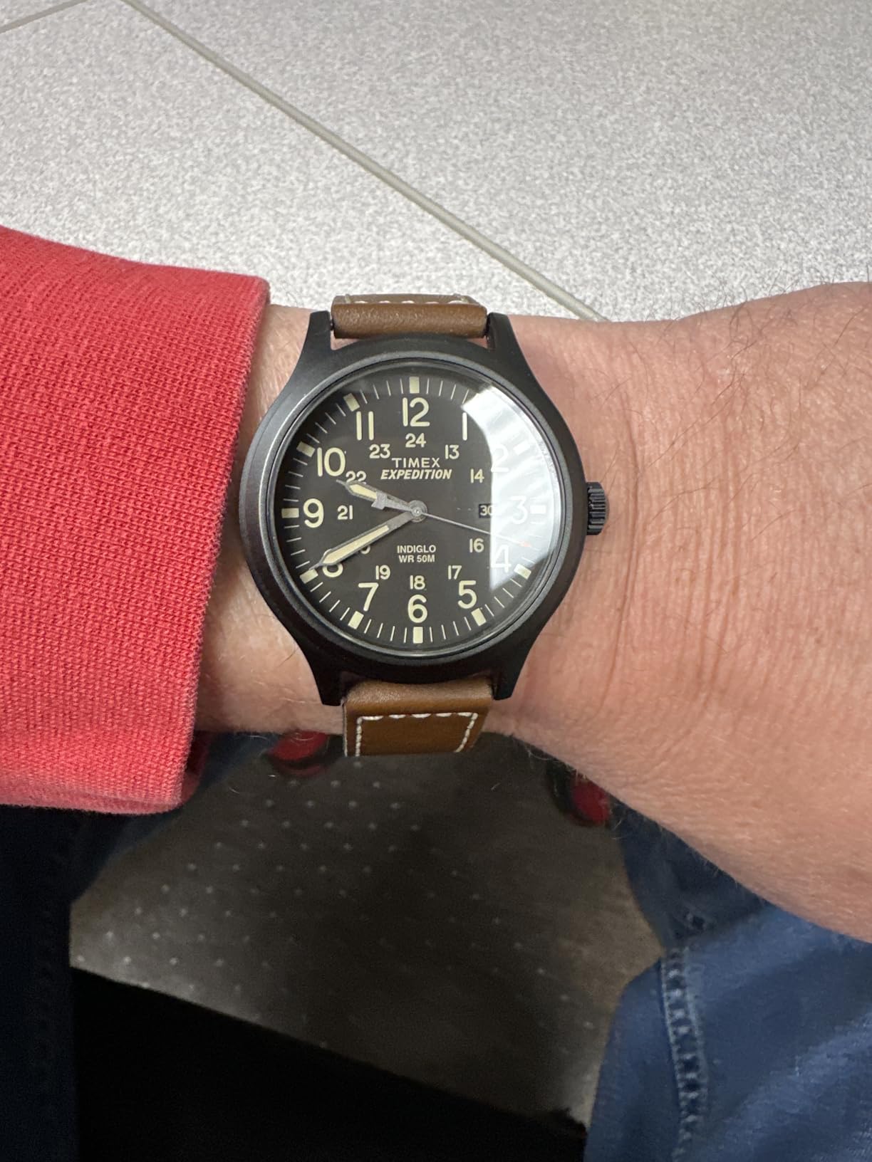 Timex Expedition Scout 40mm Men's Analog Watch | Luminous Hands | Durable Comfortable Adjustable Strap | 24 Hour Time | Rugged Outdoor Watch | 50M Water Resistance customer photo 2