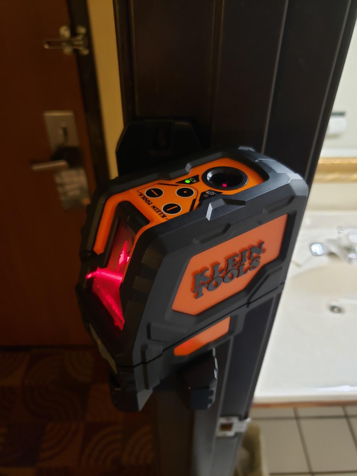 Klein Tools 93LCLS Self-Leveling Class II Laser Level with Bright Red Cross Lines and Plumb Spot, Magnetic and Ceiling Clamp Mounting customer photo 2