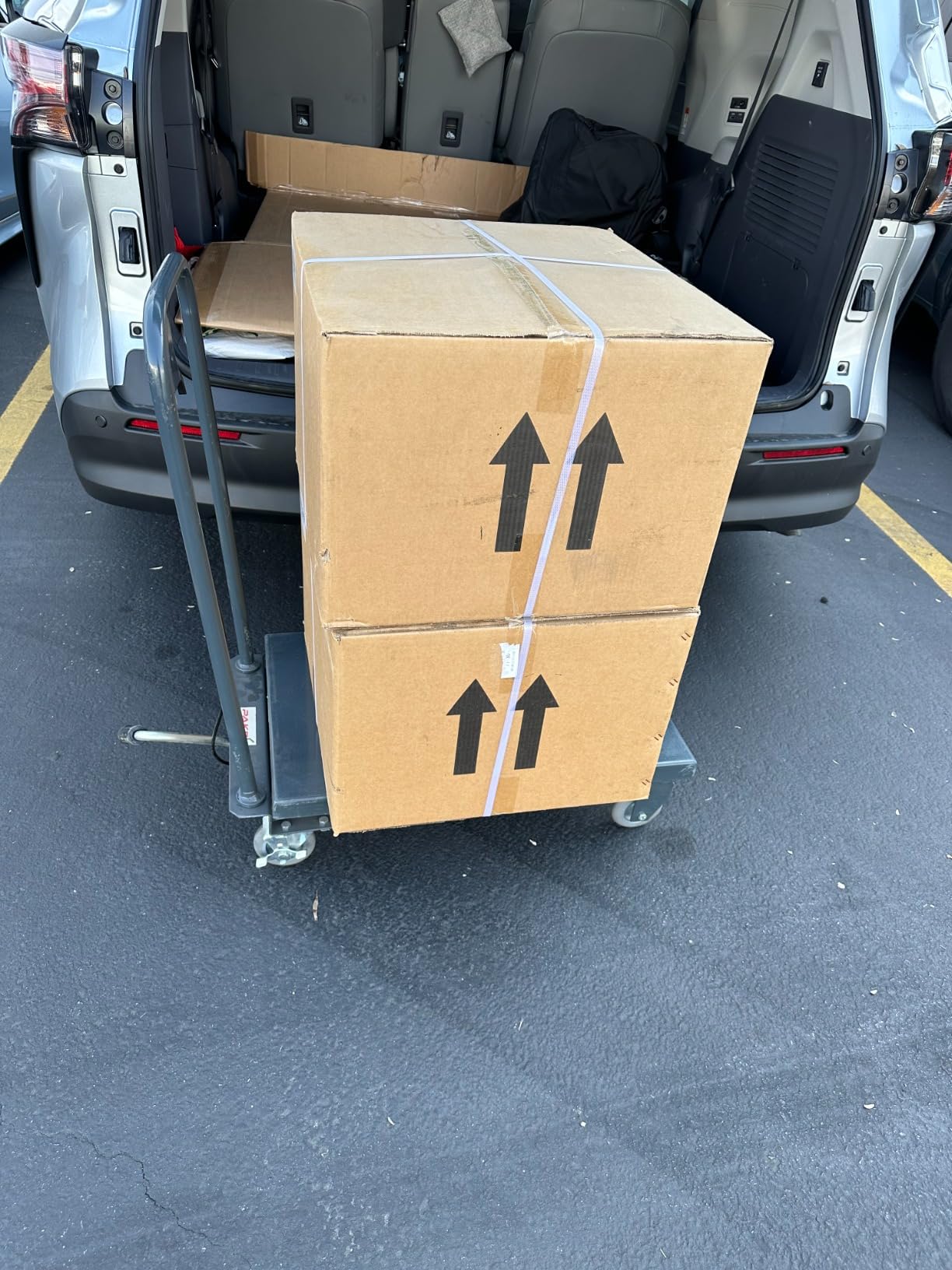 Premium Scissor Lift Table Cart, 500 lb. Cap, 27.75