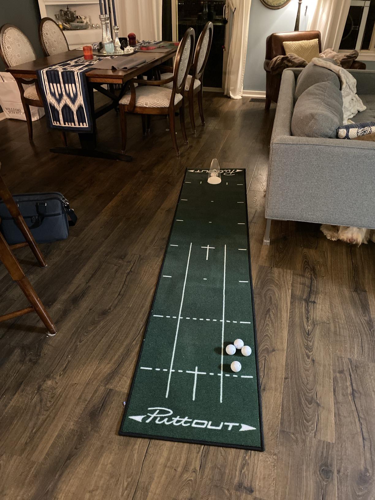 PuttOUT Medium Putting Mat - Golf Putting Mat (7.9ft x 1.6ft) customer photo 1