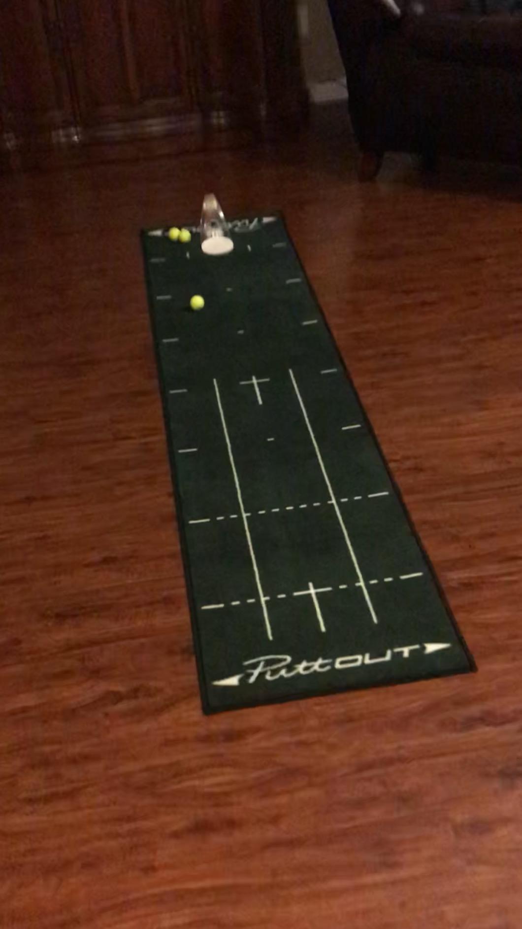 PuttOUT Medium Putting Mat - Golf Putting Mat (7.9ft x 1.6ft) customer photo 2