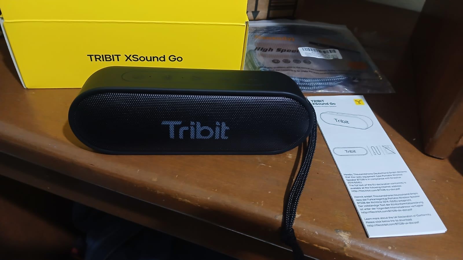 Tribit XSound Go Bluetooth Speaker with 16W Loud Sound & Rich Bass, 24H Playtime, IPX7 Waterproof, Wireless Stereo Pairing, USB-C, Portable Wireless Speaker for Home, Outdoors, Travel (Blue) customer photo 1