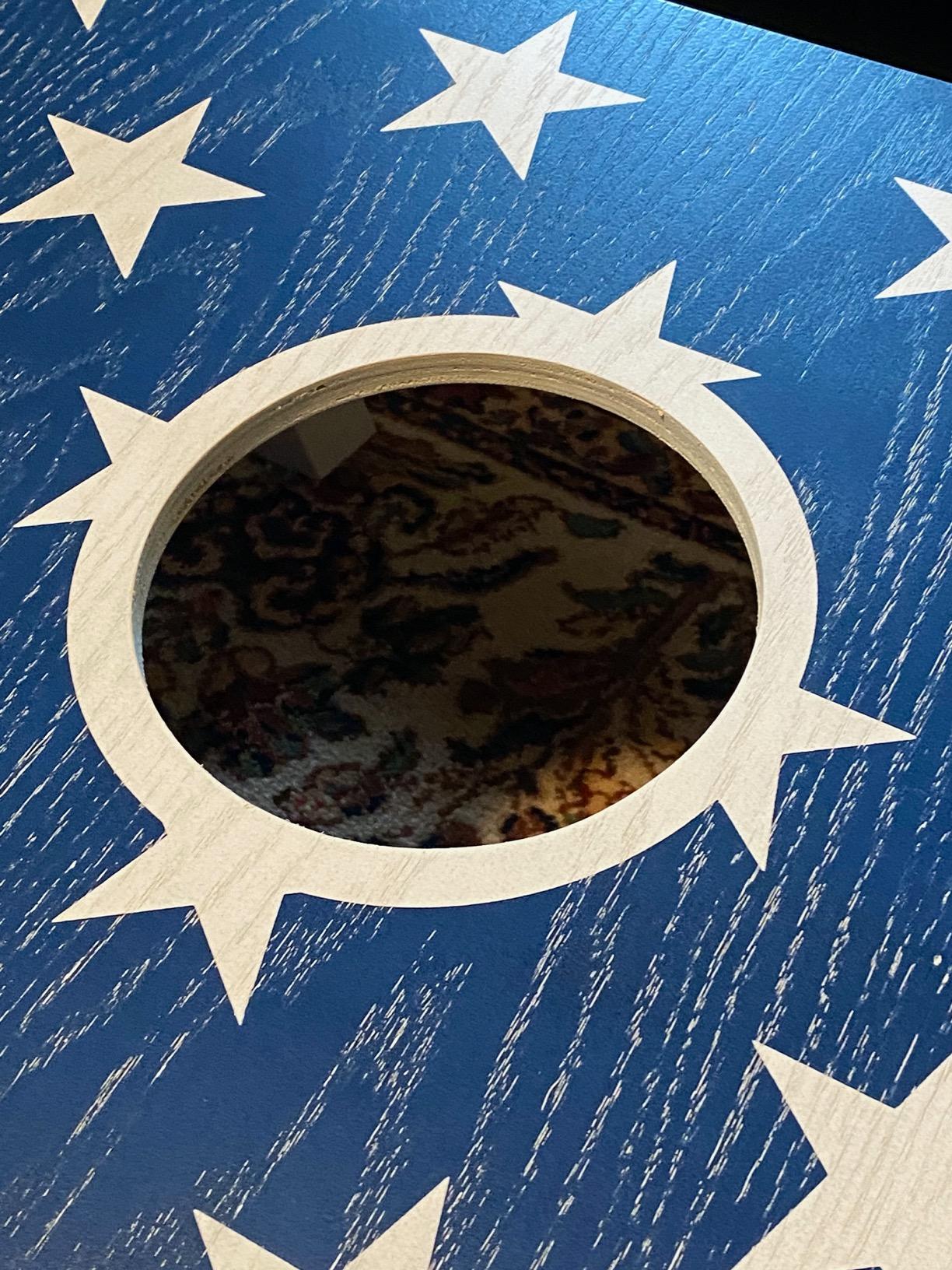 GoSports 4 x 2 ft Flag Series Wood Cornhole Sets - American Flag or State Flags - Includes 2 Boards, 8 Bean Bags customer photo 2