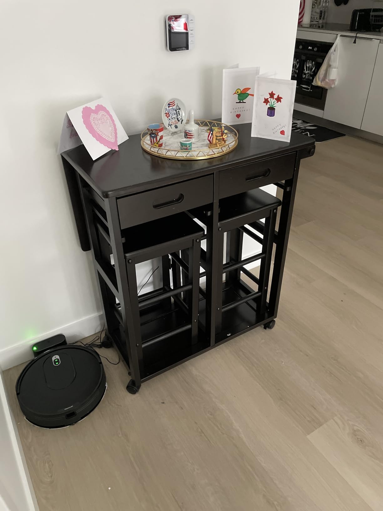 Winsome Suzanne Kitchen Table Set with Stools, Coffee, 33