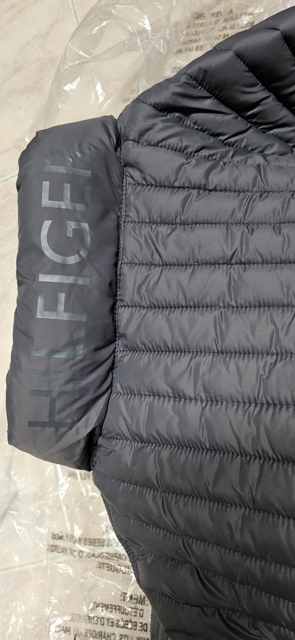Tommy Hilfiger Mens Embroidered Logo Puffer Jacket customer photo 2
