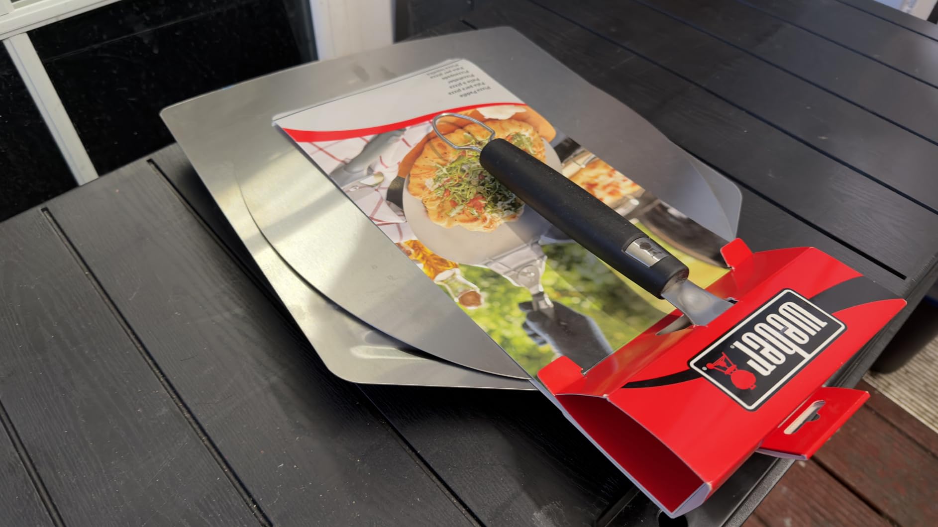 Checkered Chef Pizza Peel - Extra Large, Stainless Steel Metal Pizza Paddle with Folding Handle, Outdoor Pizza Oven Accessories - 13 Inch x 15 Inch customer photo 1
