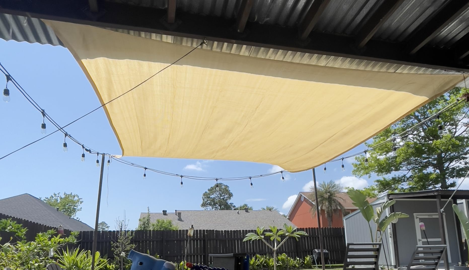 SUNNY GUARD 10' x 13' Rectangle Shade Sail 95% UV Block Outdoor Canopy customer photo 2