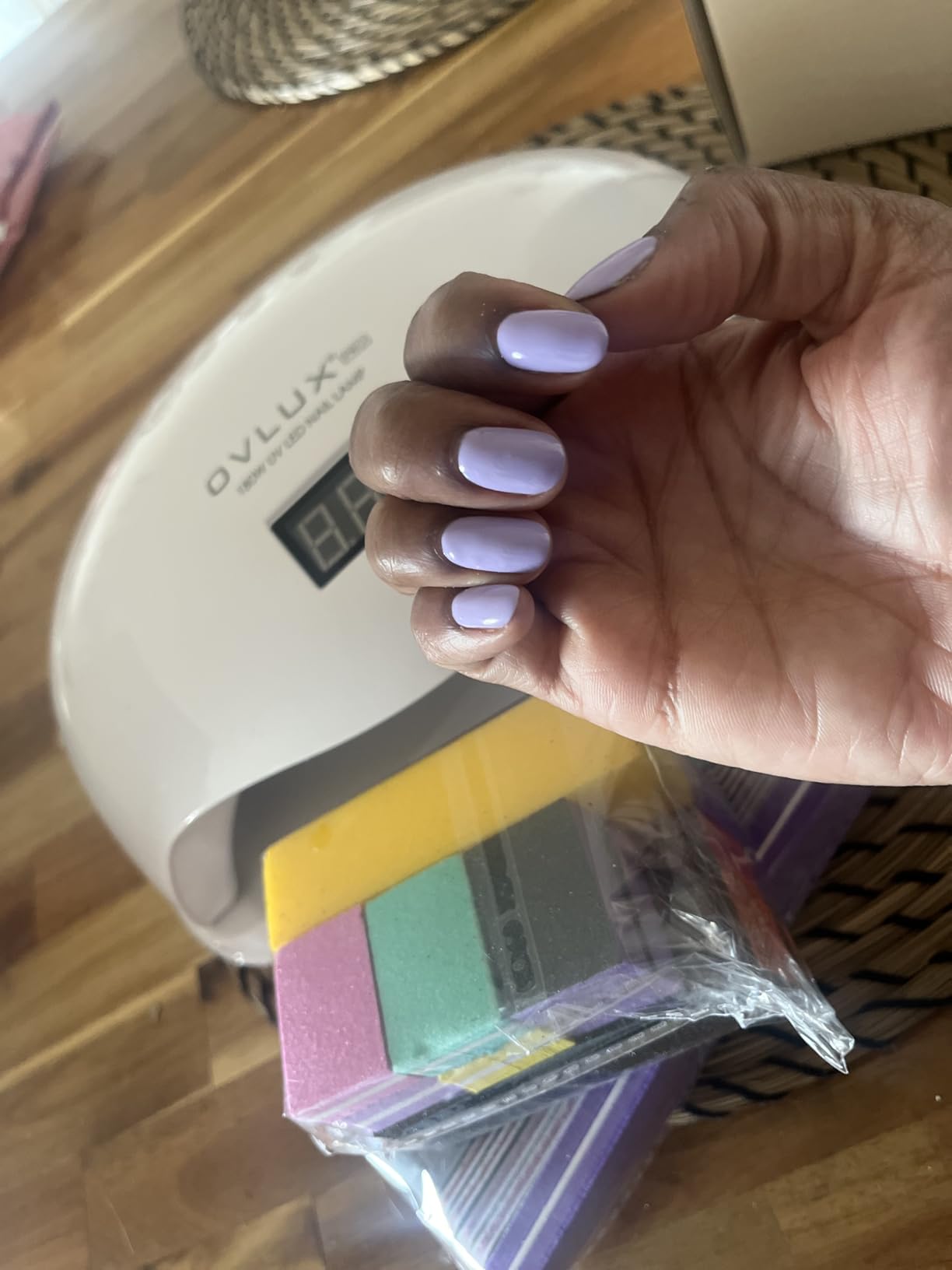 OVLUX 180W UV LED Nail Lamp - Professional Gel Nail Dryer with 57 LEDs, Auto Sensor & LCD Display, Fast Nail Polish Dryer for Gel Polish customer photo 1
