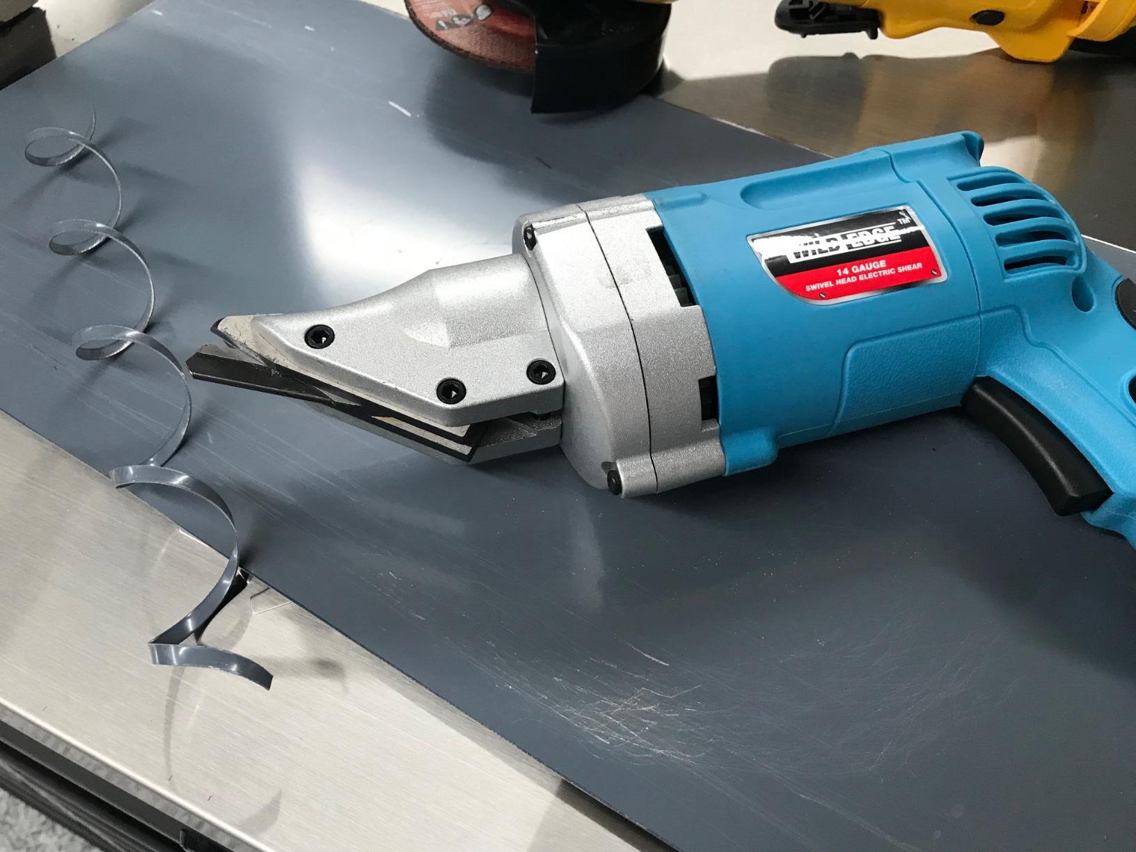 Electric Metal Shear, 14 Gauge 5.0 Amp Variable Speed Swivel Head Heavy Duty Sheet Metal Cutter customer photo 1