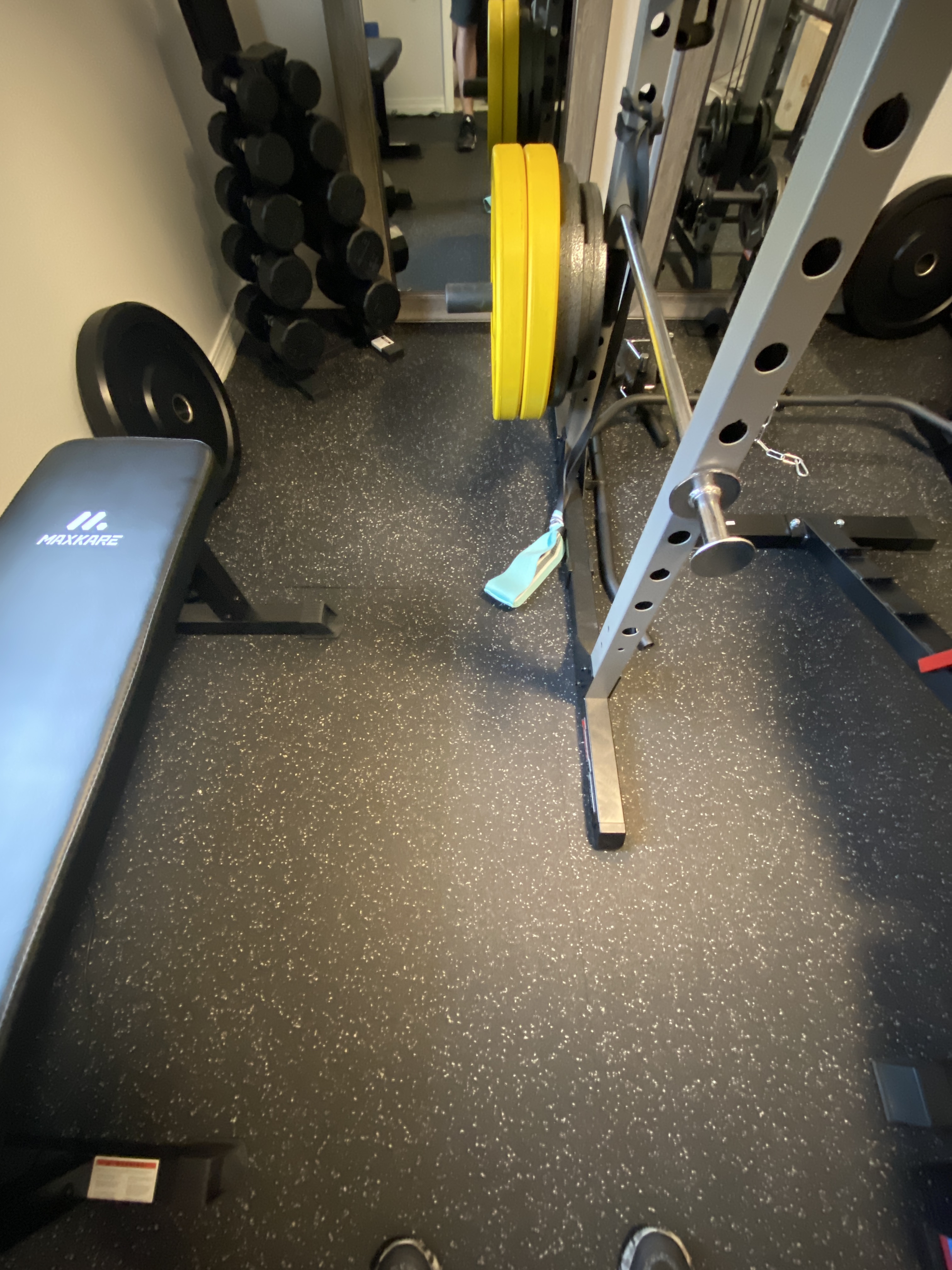 IncStores Tough Mats - Rubber Gym Flooring Roll, Heavy Duty Recycled Rubber Floor Mats for Home Gym customer photo 2