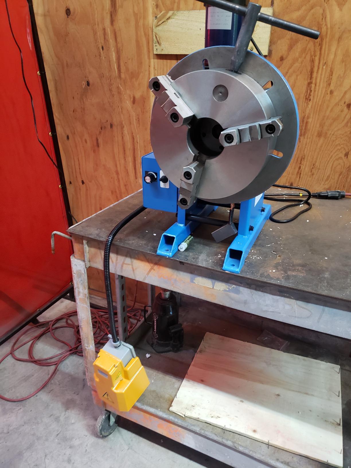 Prolinemax - 10 In Chuck + 220-480 LBS Welding Positioner Positioning Rotary Turn Table Tilt 0-135 Welder 110V customer photo 1