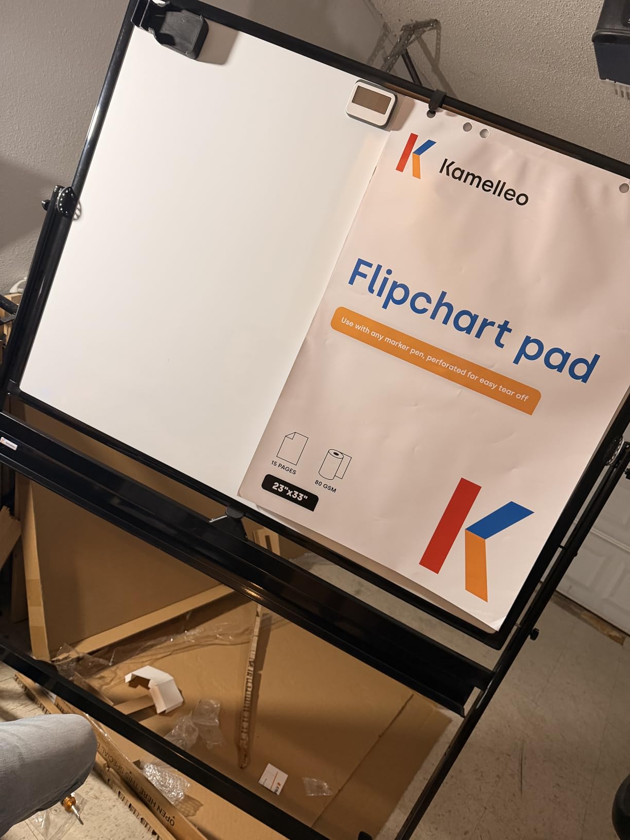Rolling Dry Erase Board 48 x 36 - Large Portable Magnetic Whiteboard with Stand - Double Sided Easel Style Whiteboard with Wheels - Mobile Standing White Board for Office, Classroom & Home customer photo 2