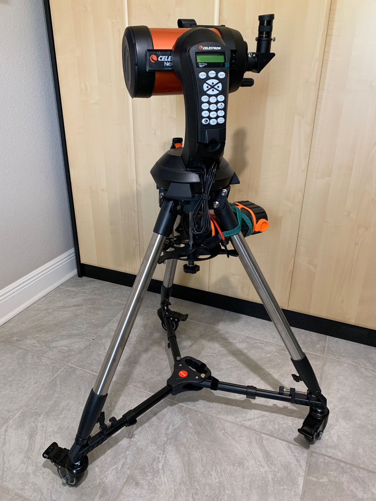 NEEWER Photography Tripod Dolly, Heavy Duty 50lbs Capacity Tripod Wheels with 3