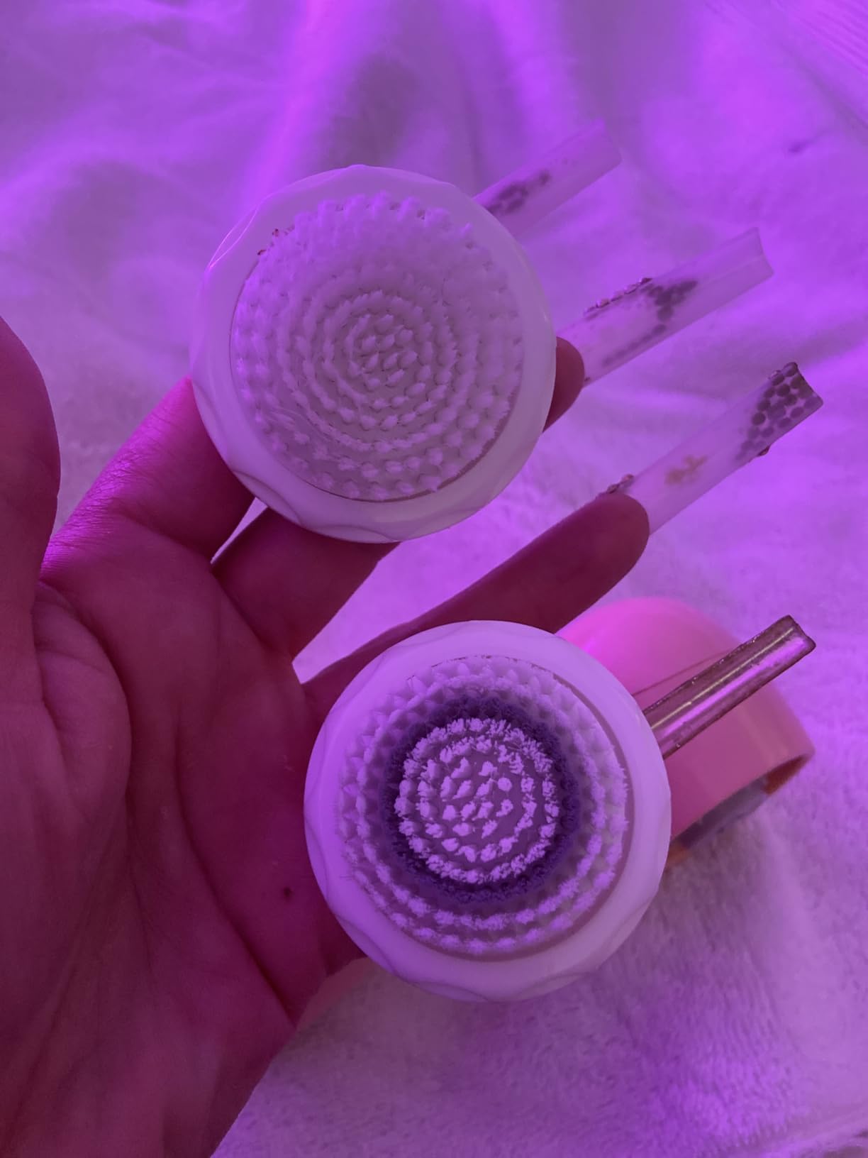 Spa Sciences - NOVA - Sonic Cleansing Brush with Bristles & Infusion System - Anti-Aging Facial Exfoliating, Waterproof, and USB Rechargeable customer photo 2