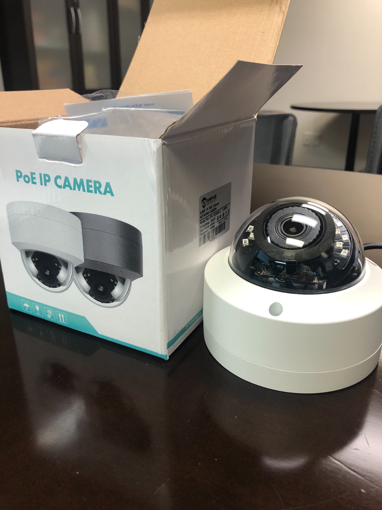 Anpviz 5MP PoE Camera, Outdoor Vandal Dome Security PoE IP Camera with Audio, 98ft Night Vision, H.265, 24/7 Recording Waterproof IP66 Indoor, Wide Angle 2.8mm (Grey), NDAA IPC-D250G-SE (U Series) customer photo 2