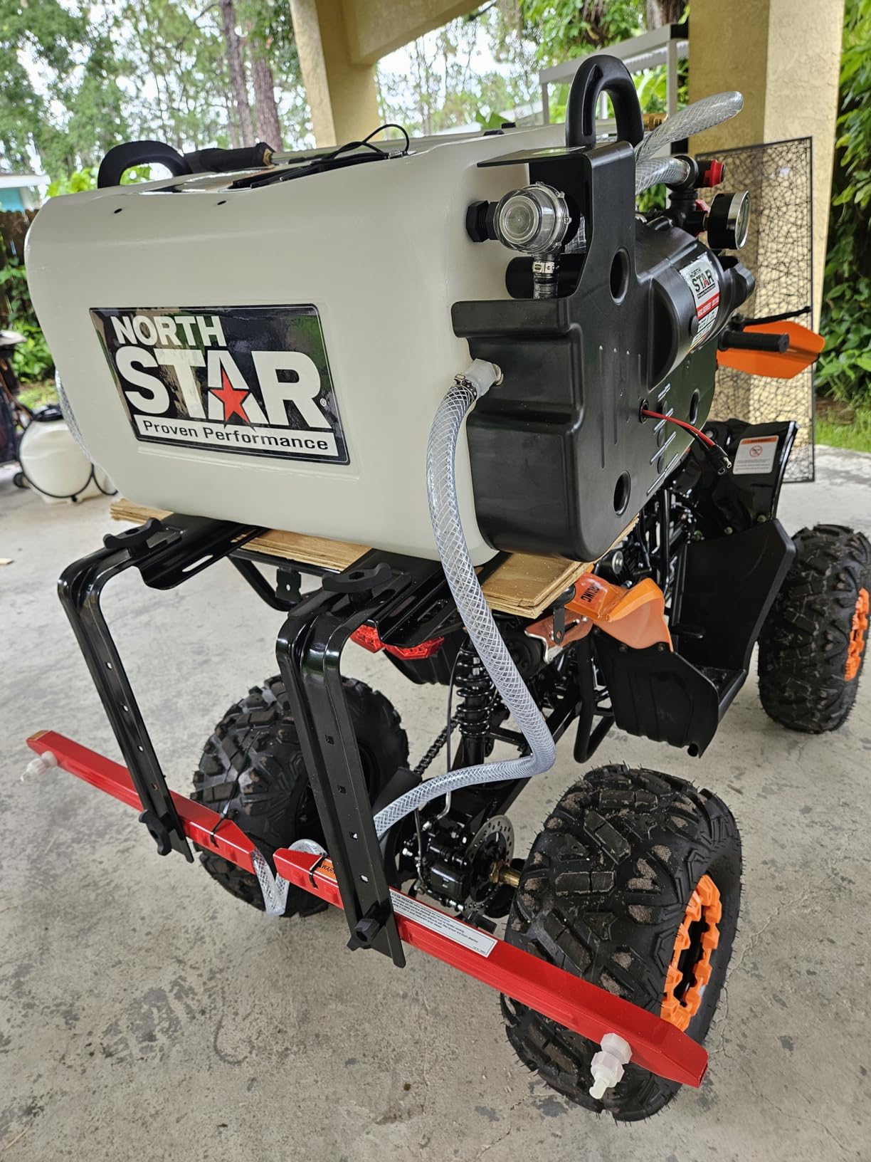 NorthStar ATV Broadcast and Spot Sprayer with 2-Nozzle Boom, 16 Gallon, 2.2 GPM, 12V, 70 PSI, NSQ Series On-Demand Pump customer photo 2