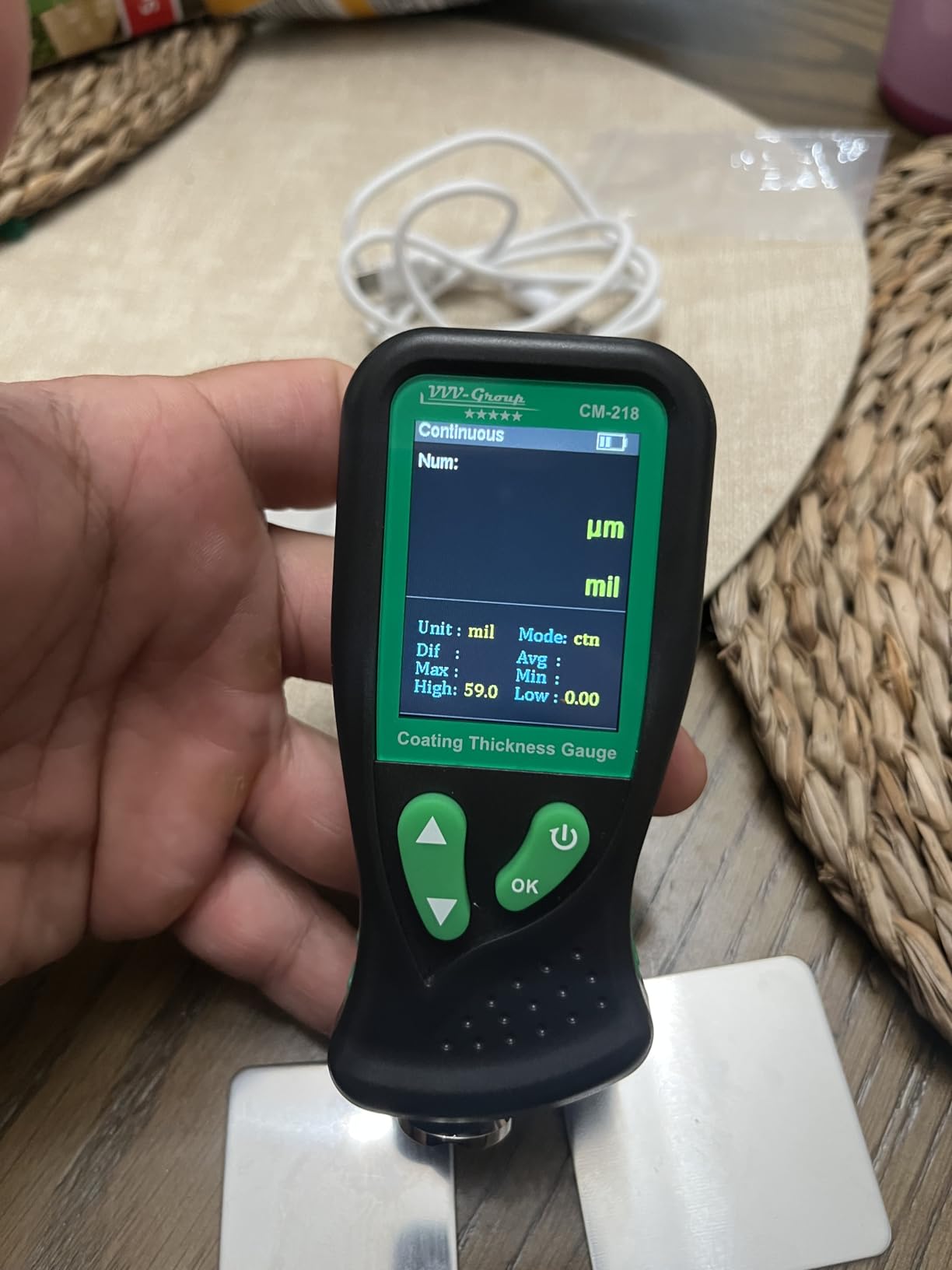 Digital Coating Thickness Gauge CM-218 Best Mil/Micron Paint Depth Meter for Car and Industrial (Resolution 0.01mils) (Fe/Al) customer photo 1