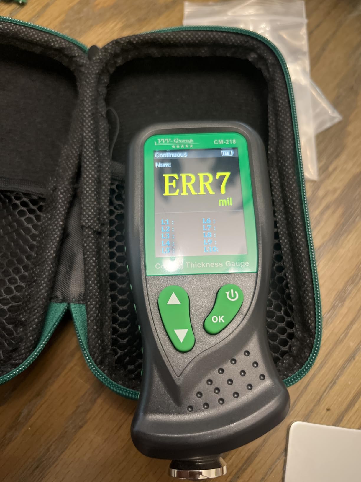 Digital Coating Thickness Gauge CM-218 Best Mil/Micron Paint Depth Meter for Car and Industrial (Resolution 0.01mils) (Fe/Al) customer photo 2