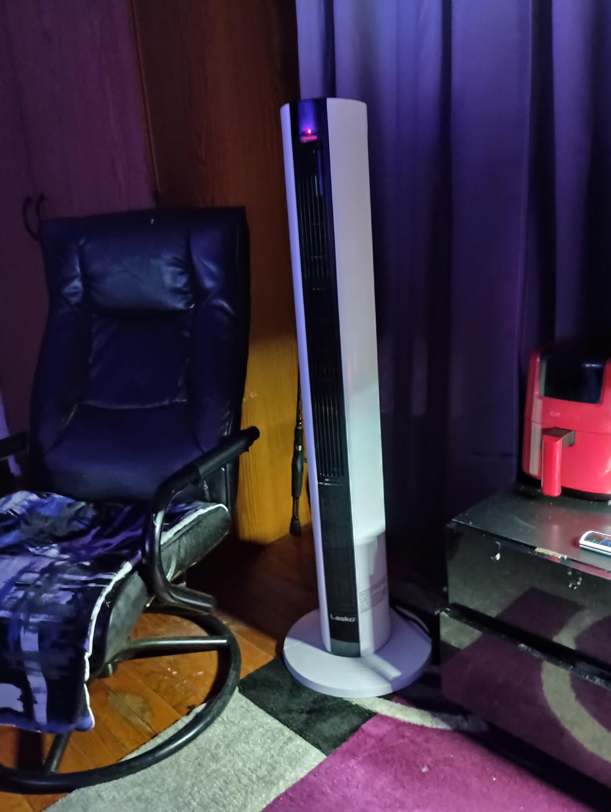 Lasko Oscillating All Season Tower Fan and Space Heater in One for Home with Adjustable Thermostat, Overheat Protection, 4 Fan Speeds, 3 Heat Settings and Remote, 42 Inches, 1500W, White, FH500 customer photo 2