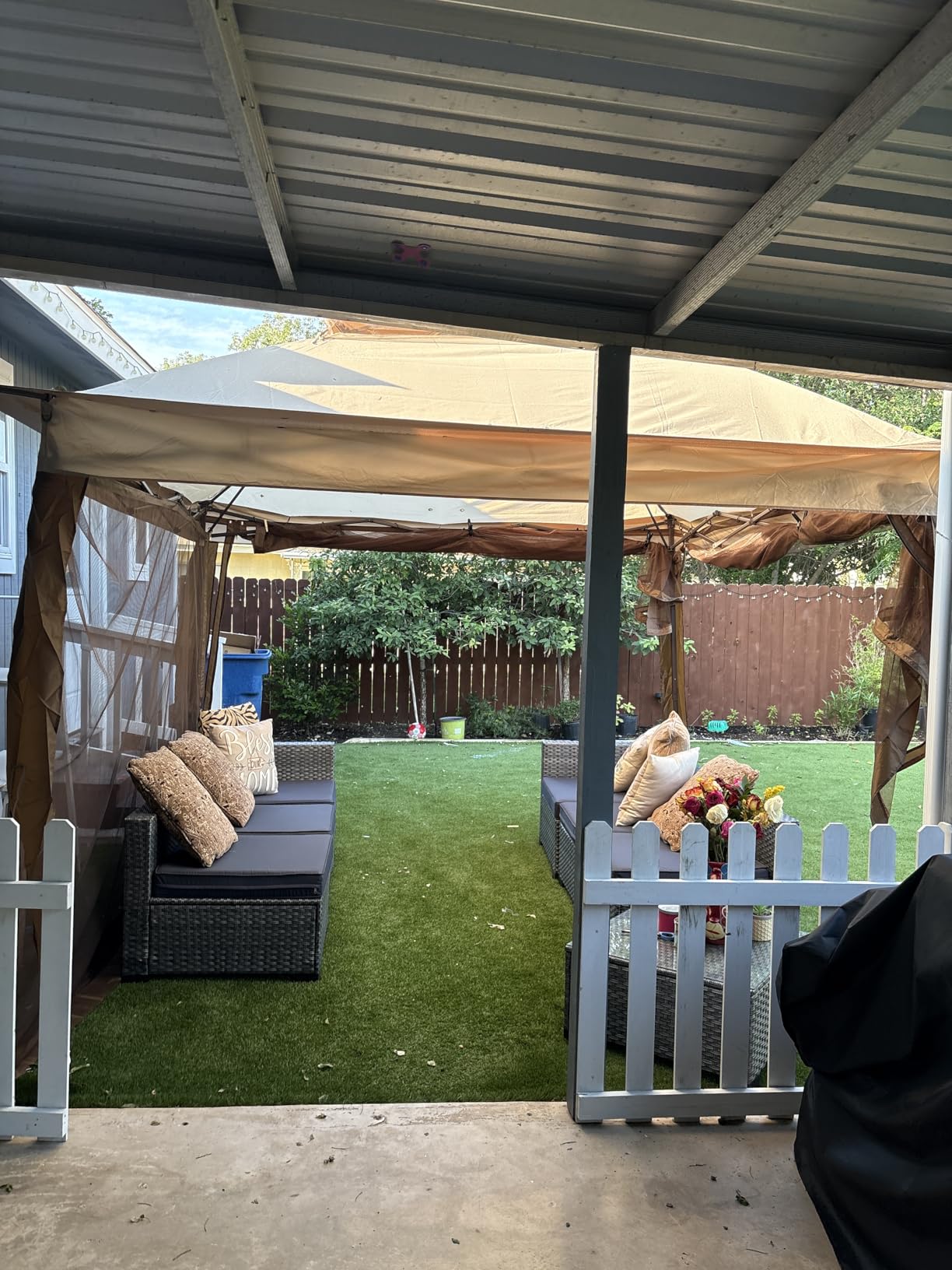 COOS BAY 11x11 Pop Up Gazebo with Mesh Netting, Instant Outdoor Canopy Tent, Water Resistant Shelter with UPF 50+ UV Protection customer photo 1