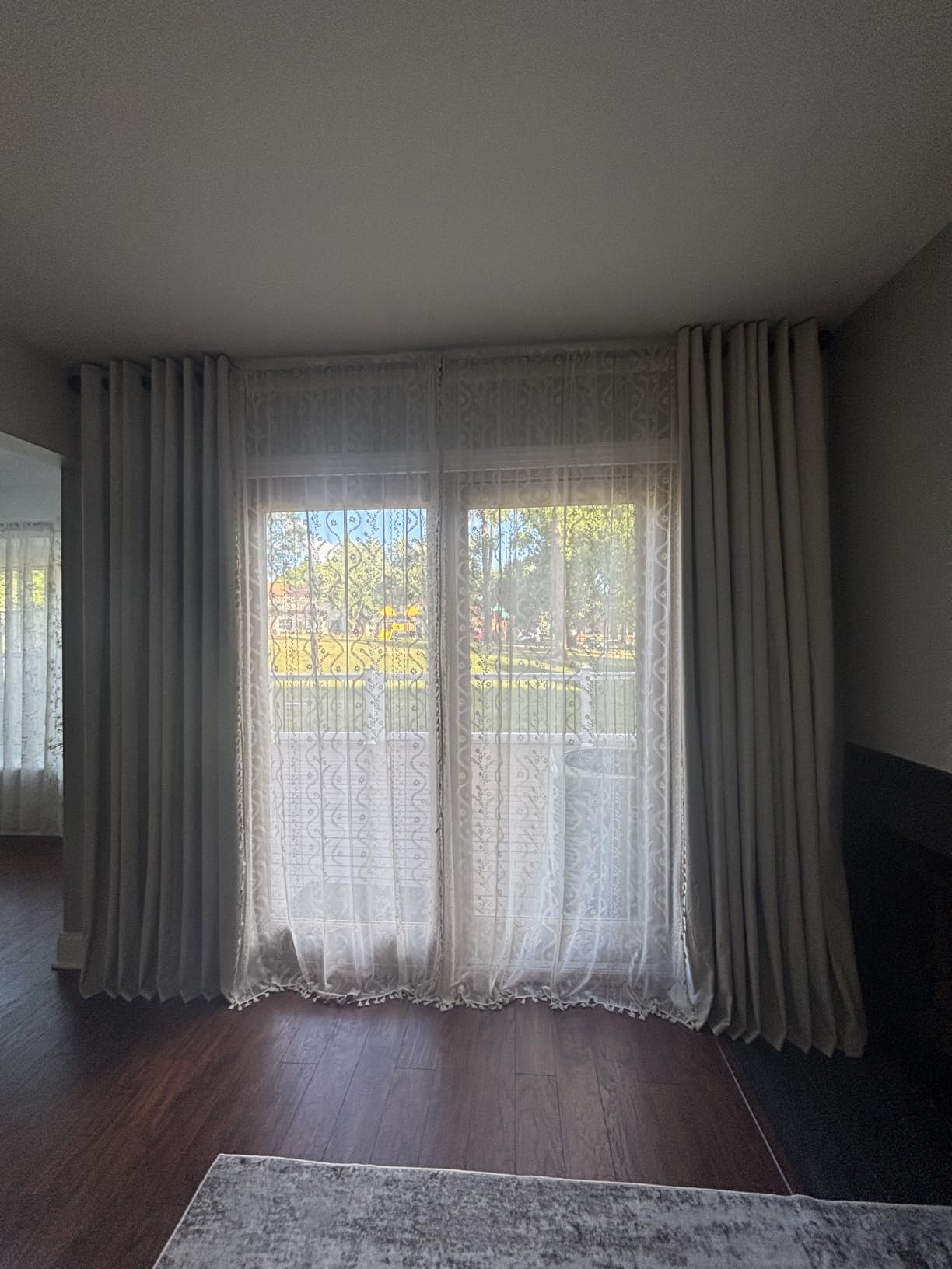 PrinceDeco Natural Linen Curtains 100% Blackout Linen Curtains for Bedroom Full Blackout Curtains 84 Inches Long Living Room Thermal Insulated Light Blocking Curtain Drapes White Backing, 2 Panels customer photo 1